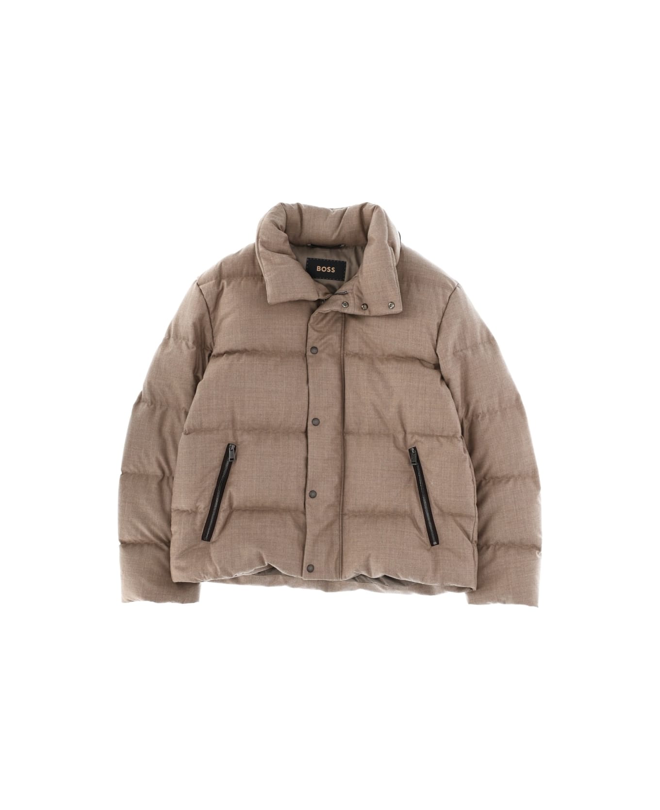 Hugo Boss "l-doverso" Padded Jacket - BEIGE