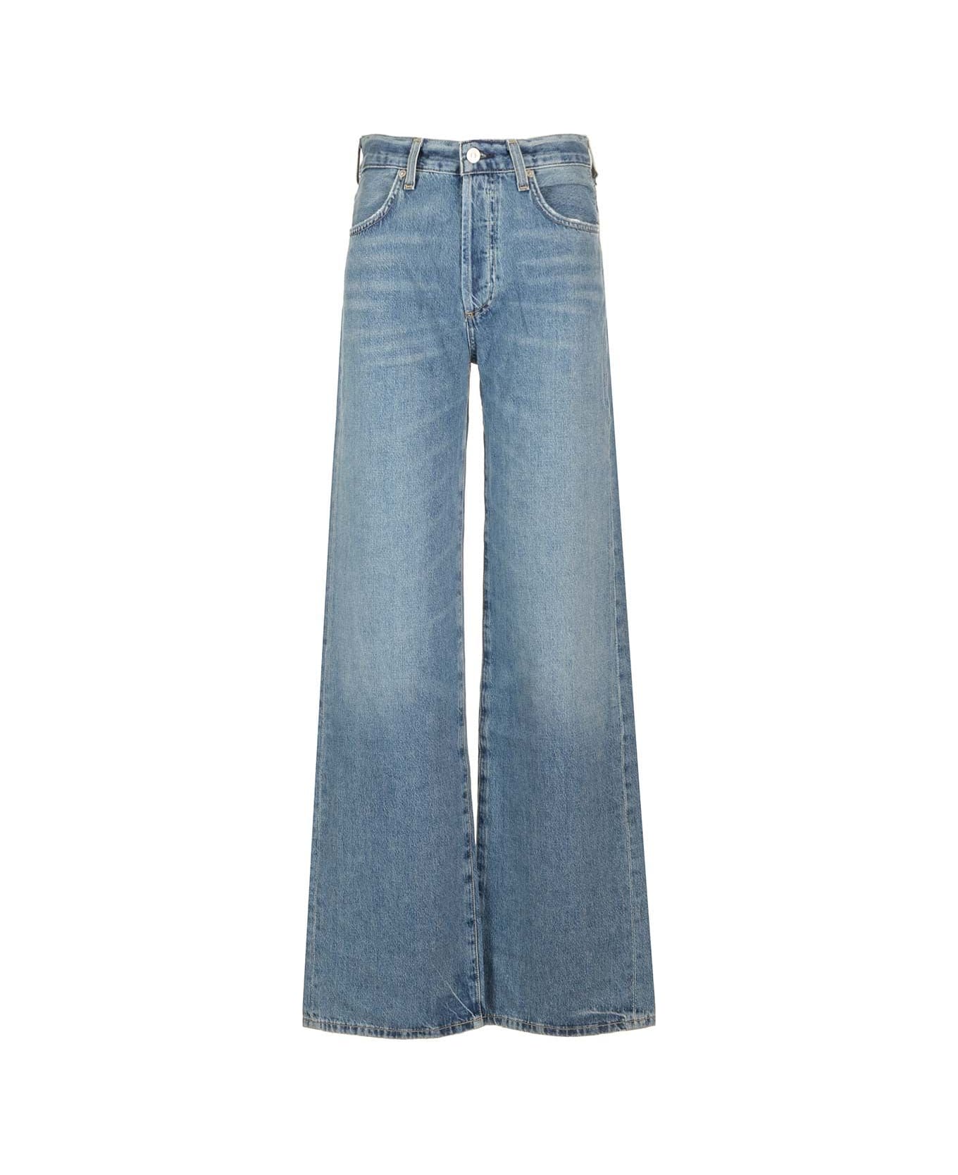 Citizens of Humanity "annina" Wide Leg Jeans - Light blue