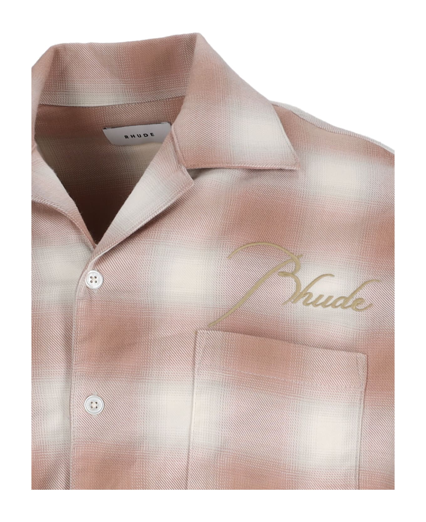 Rhude Checked Shirt - Brown