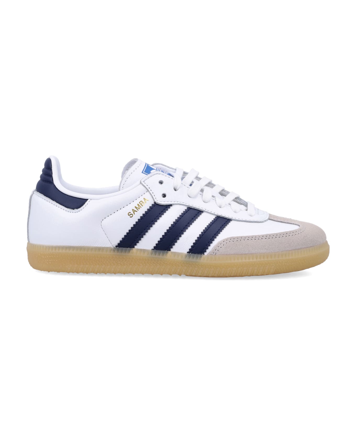 Adidas Originals Kid - Samba Og Sneakers - WHITE/NAVY