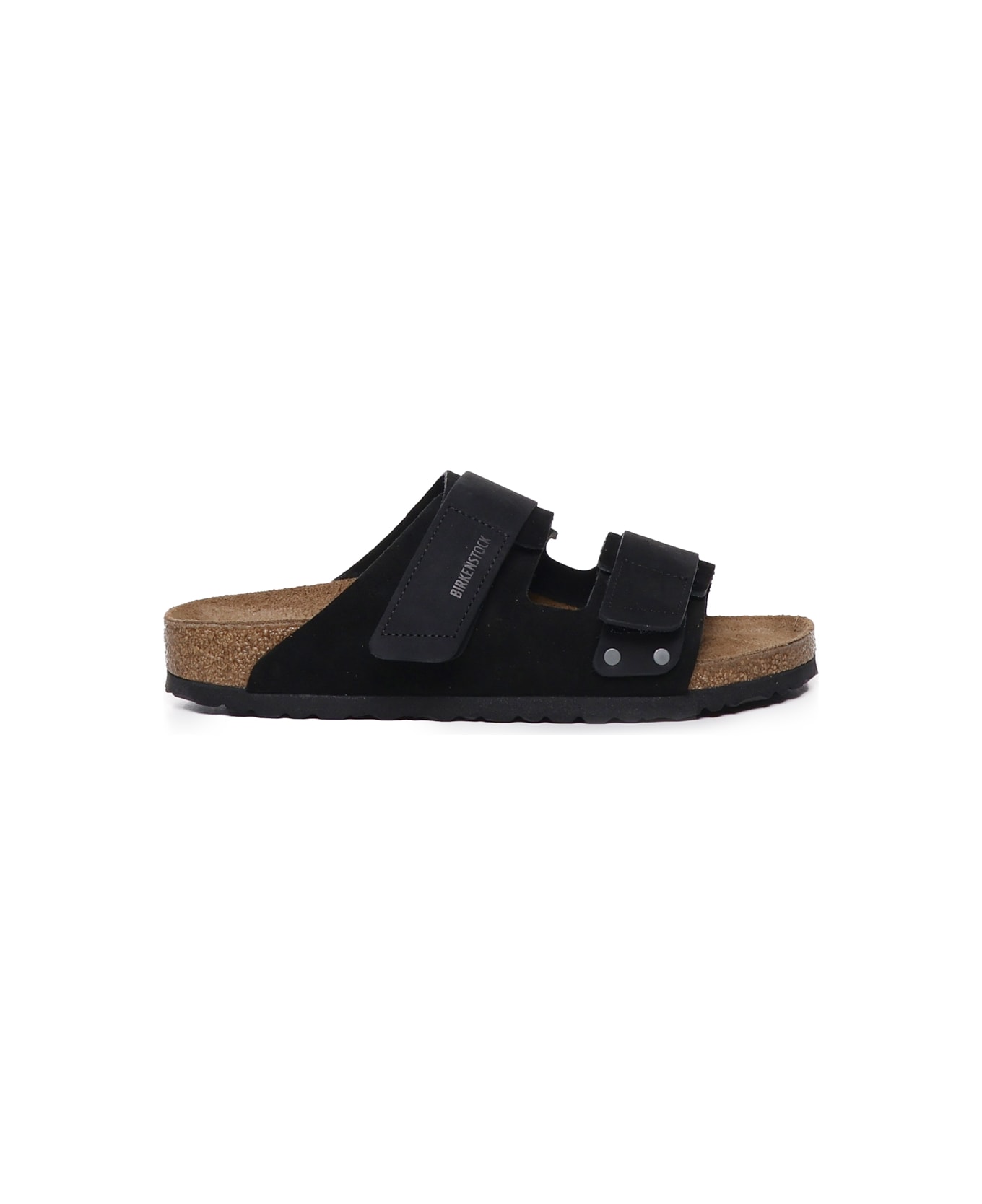 Birkenstock Uji Sandals In Oiled Leather - Black