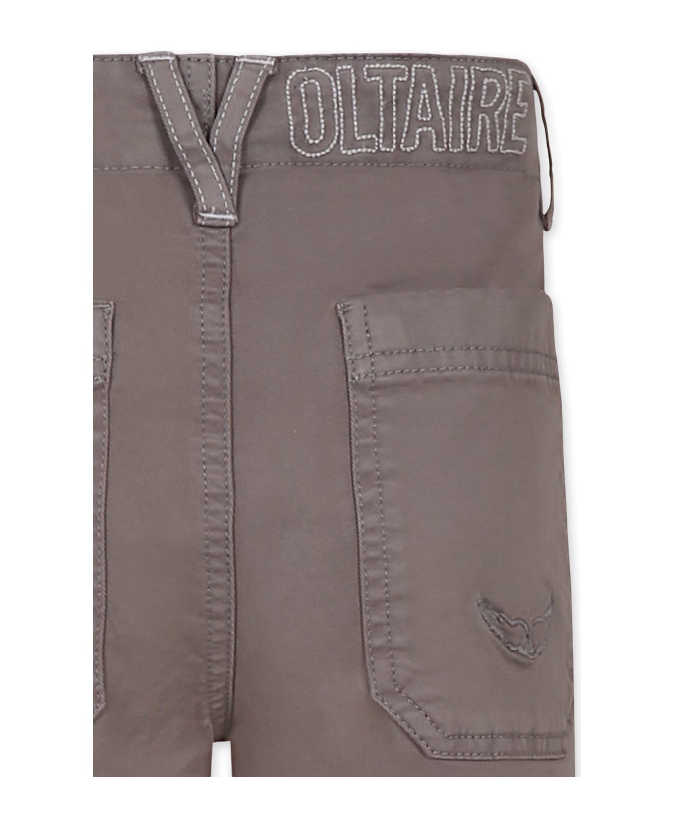 Zadig 
Voltaire Grey Trousers For Boy With Logo - Grey