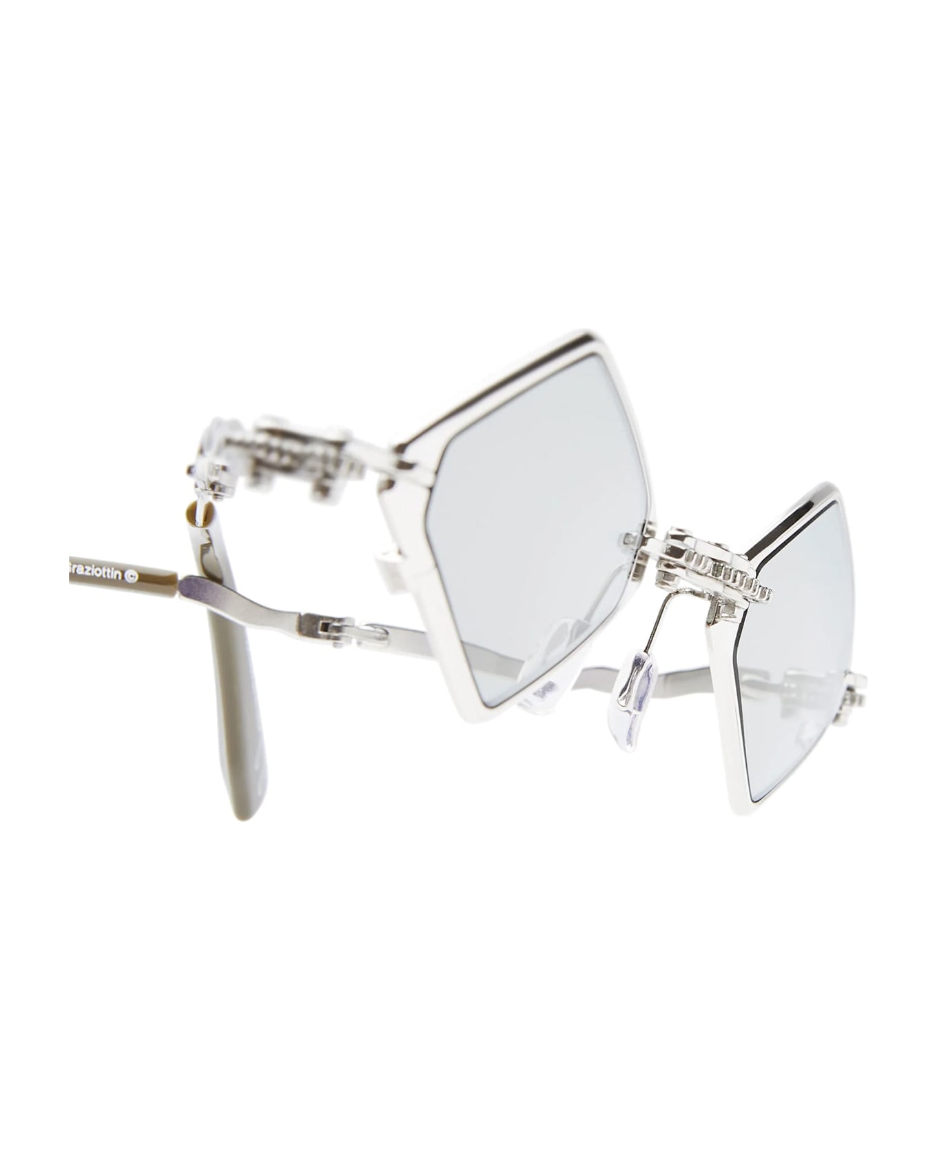 Kuboraum Mask H80 Si - Silver Sunglasses - Silver