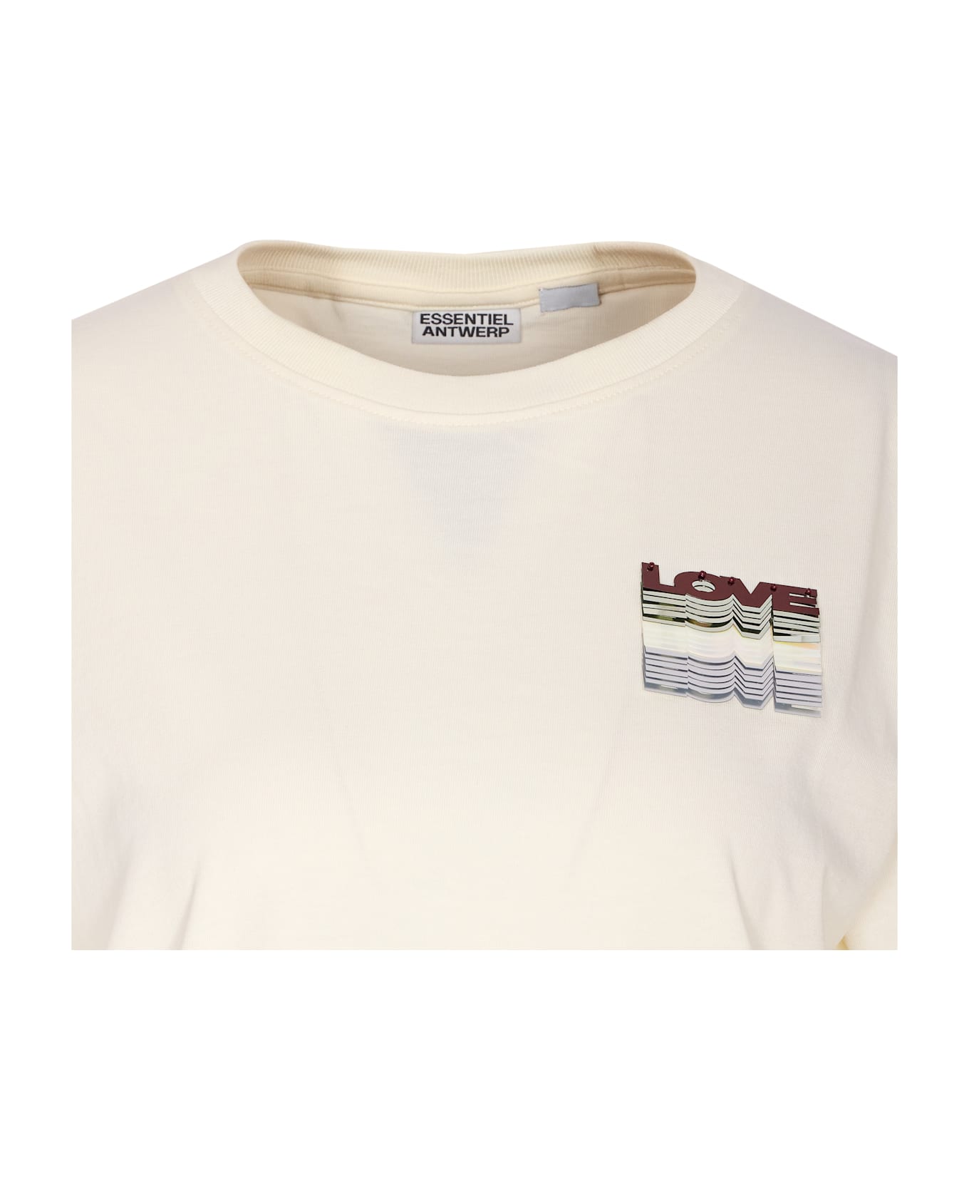 Essentiel Antwerp Imaster Embroideredt-shirt - Beige