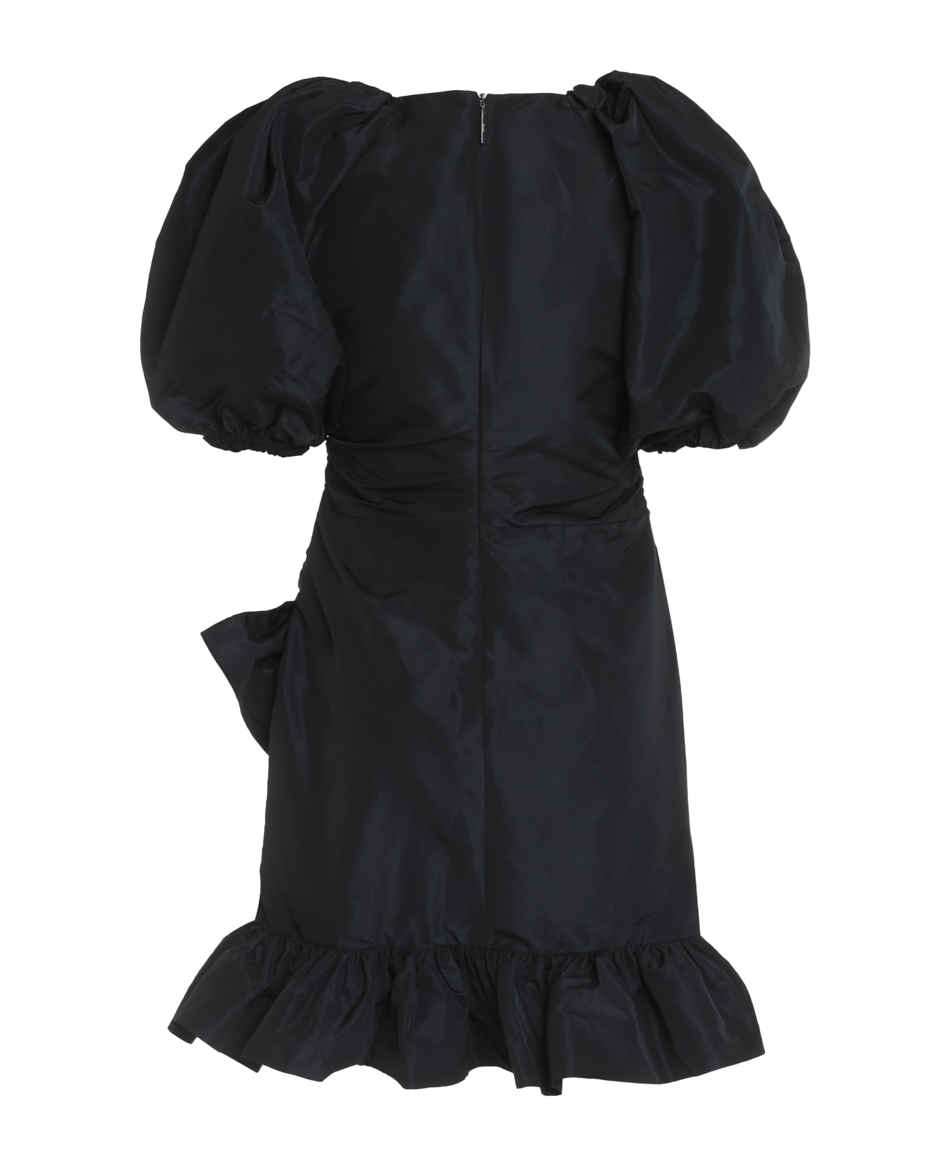 MSGM Puffed Sleeve Dress - black