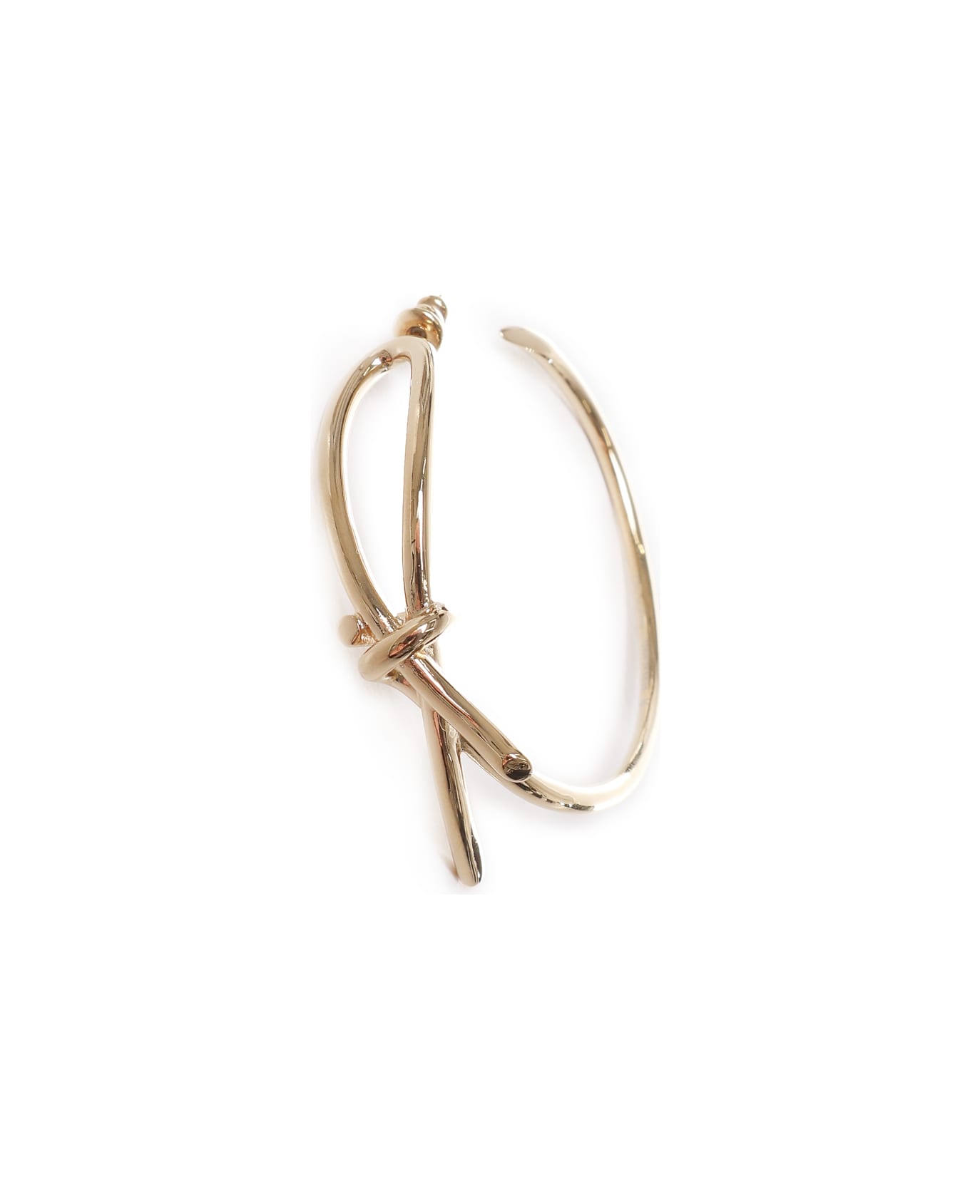 Ferragamo Hoop Earrings With Knot - Gold