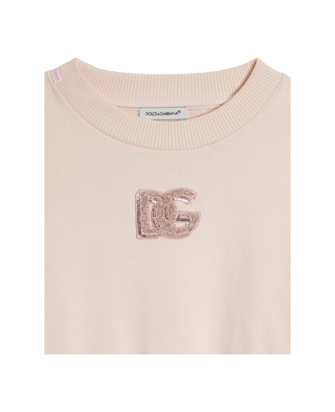 Dolce 
Gabbana Dolce &amp; Gabbana Kids Dress With Decoration - Pink