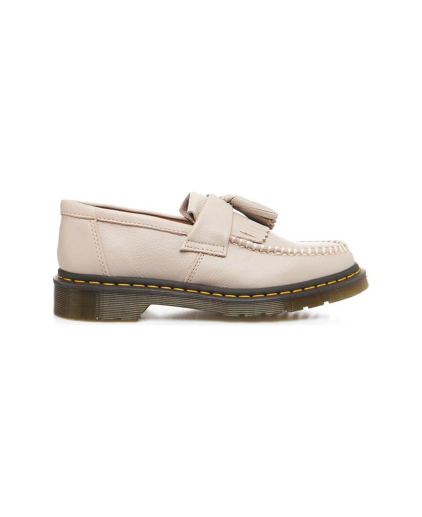 Dr. Martens Adrian Moccasins With Tassels In Virginia Leather - Natural