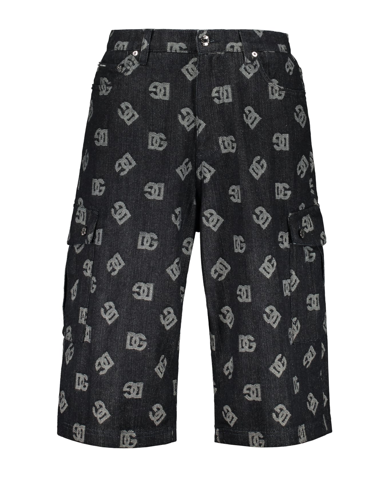 Dolce & Gabbana Cotton Cargo Bermuda Shorts - Denim
