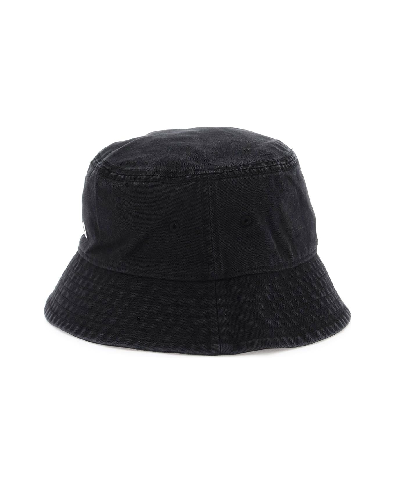 Y-3 Black Bucket Hat With Logo