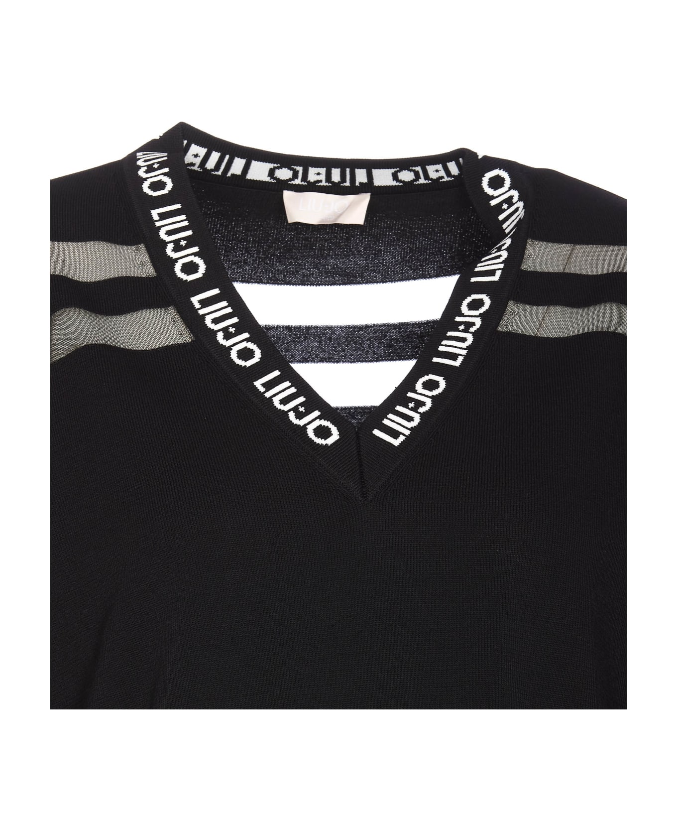 Liu-Jo Logo Sweater - Black