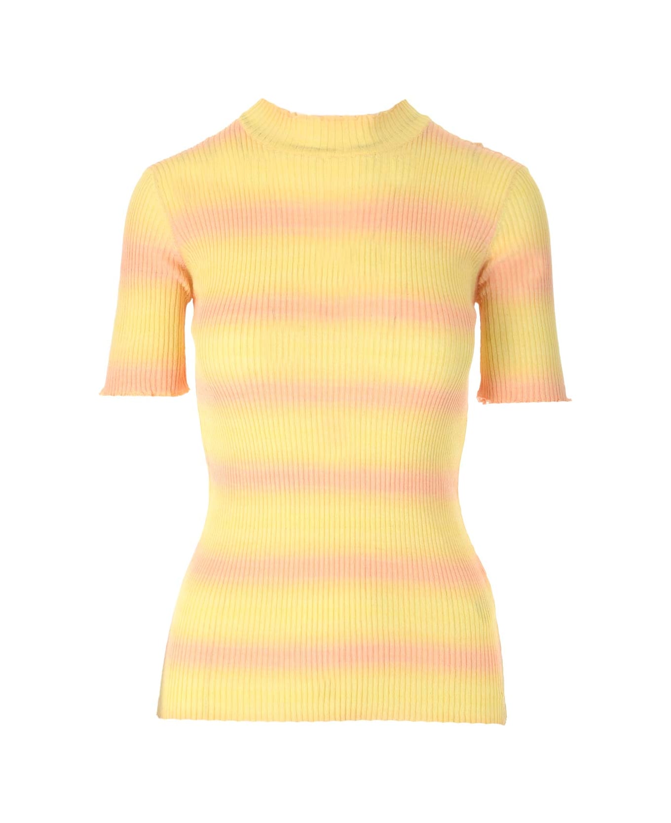 A.P.C. Striped Knitted Top - Light Yellow