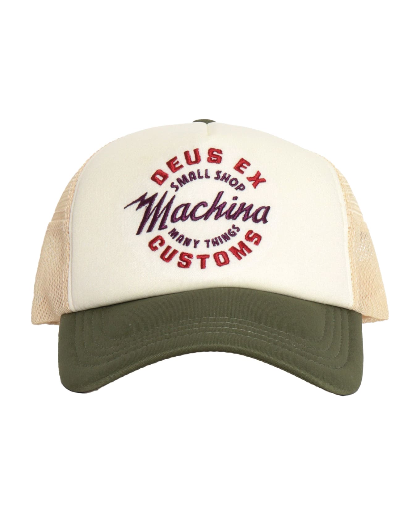 Deus Ex Machina Amped Circle Trucker Cap - WHITE 帽子