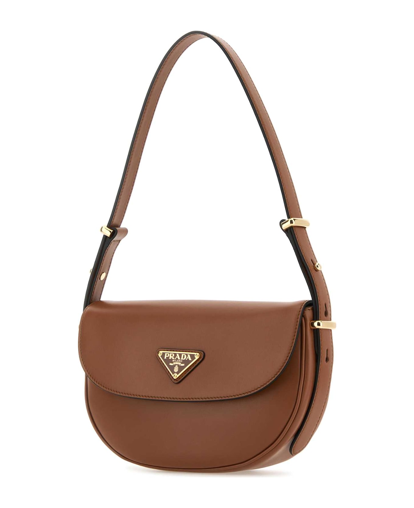 Prada Caramel Leather Shoulder Bag - COGNAC N