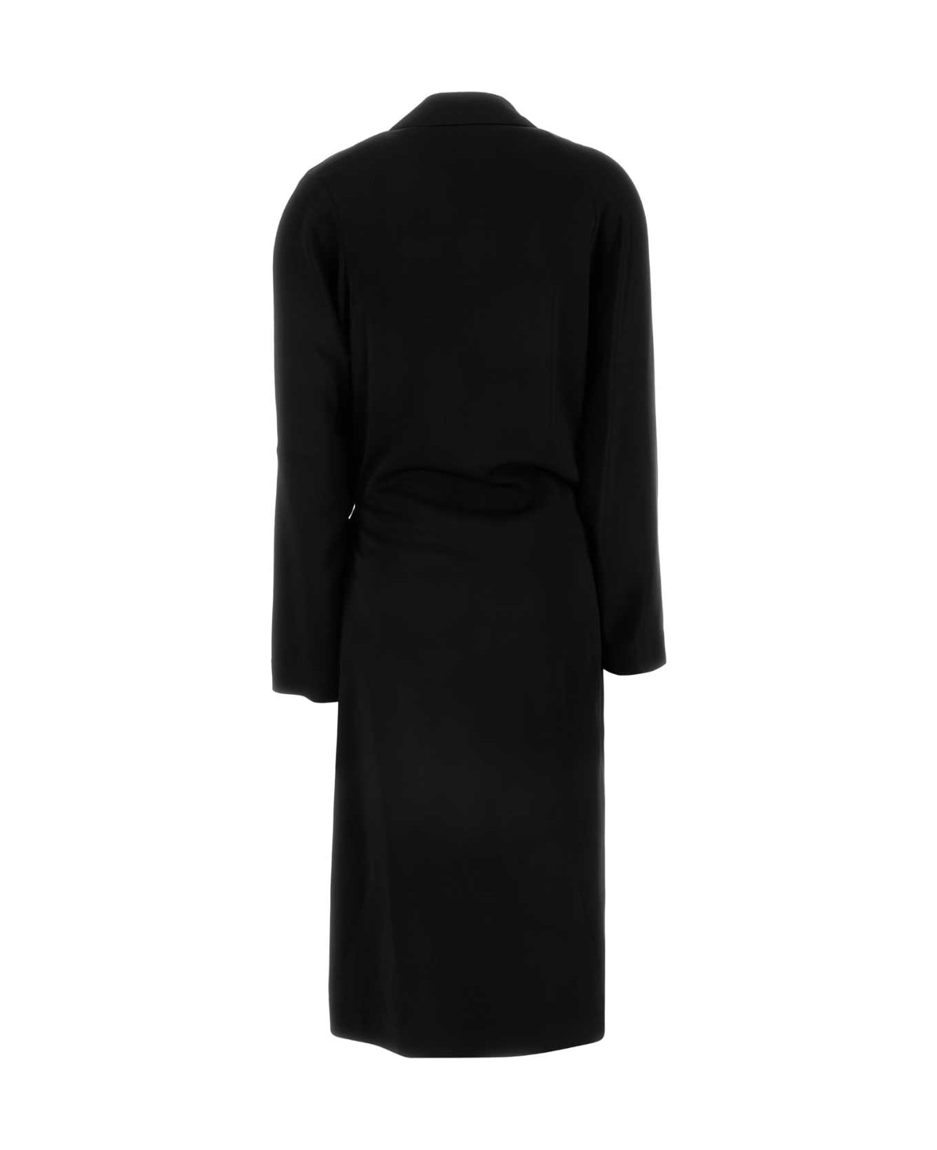 Loewe Black Stretch Cady Dress - BLACK