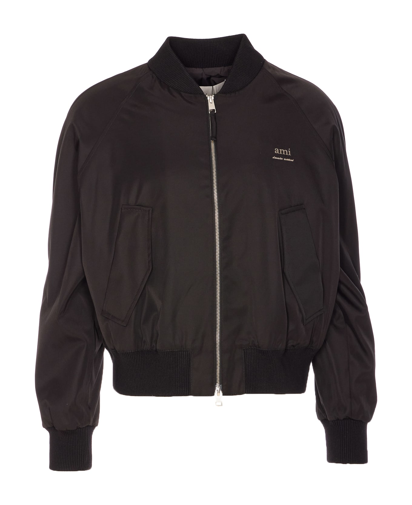 Ami Alexandre Mattiussi Ami Clssic Bomber Jacket - Nero