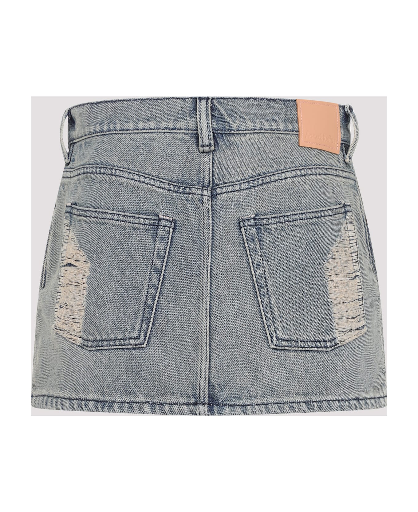 Acne Studios Denim Mini Skirt - Auz Mid Blue