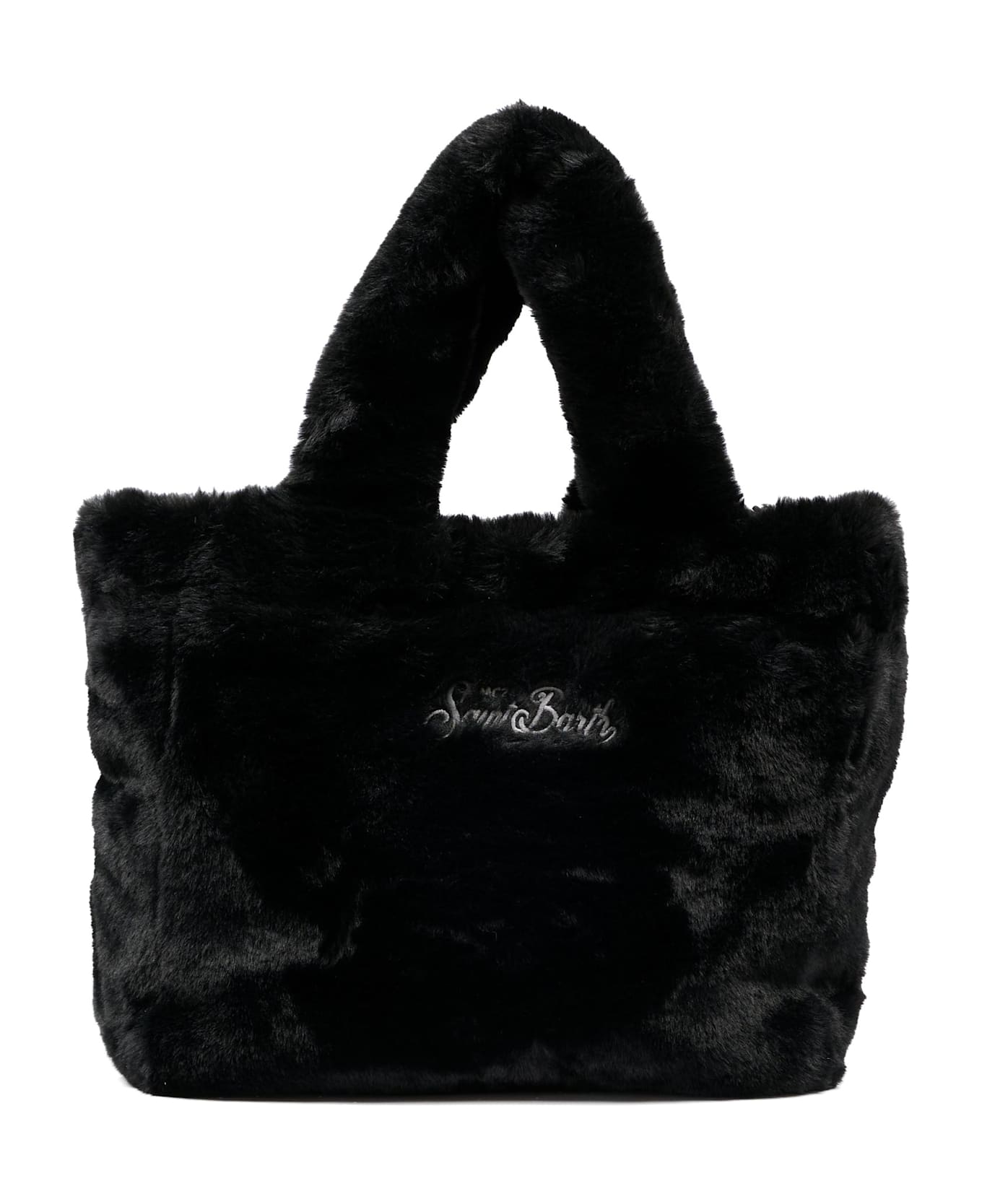 MC2 Saint Barth Black Bag For Girl With Logo - Black