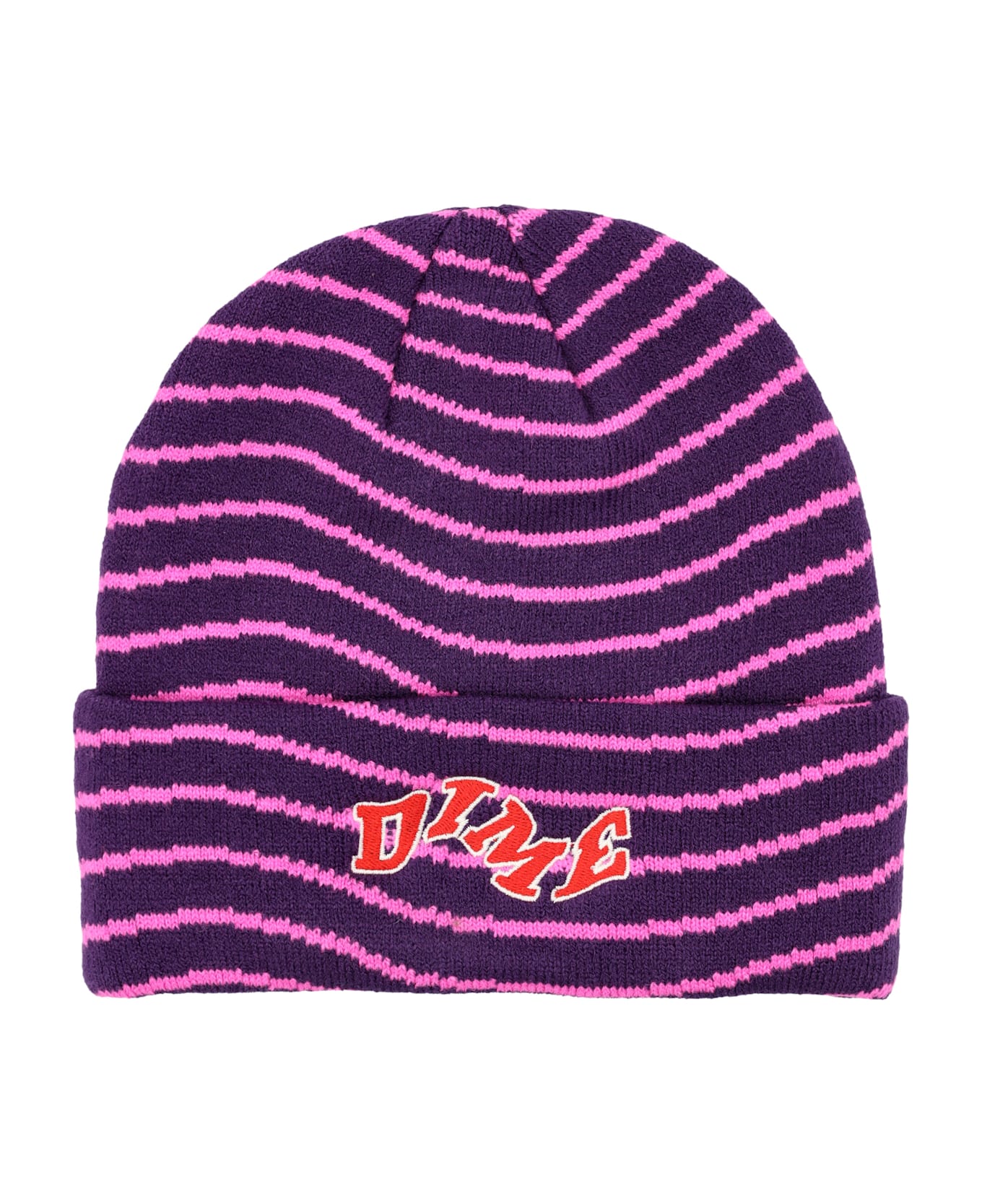 Dime College Wave Cuff Beanie - PURPLE