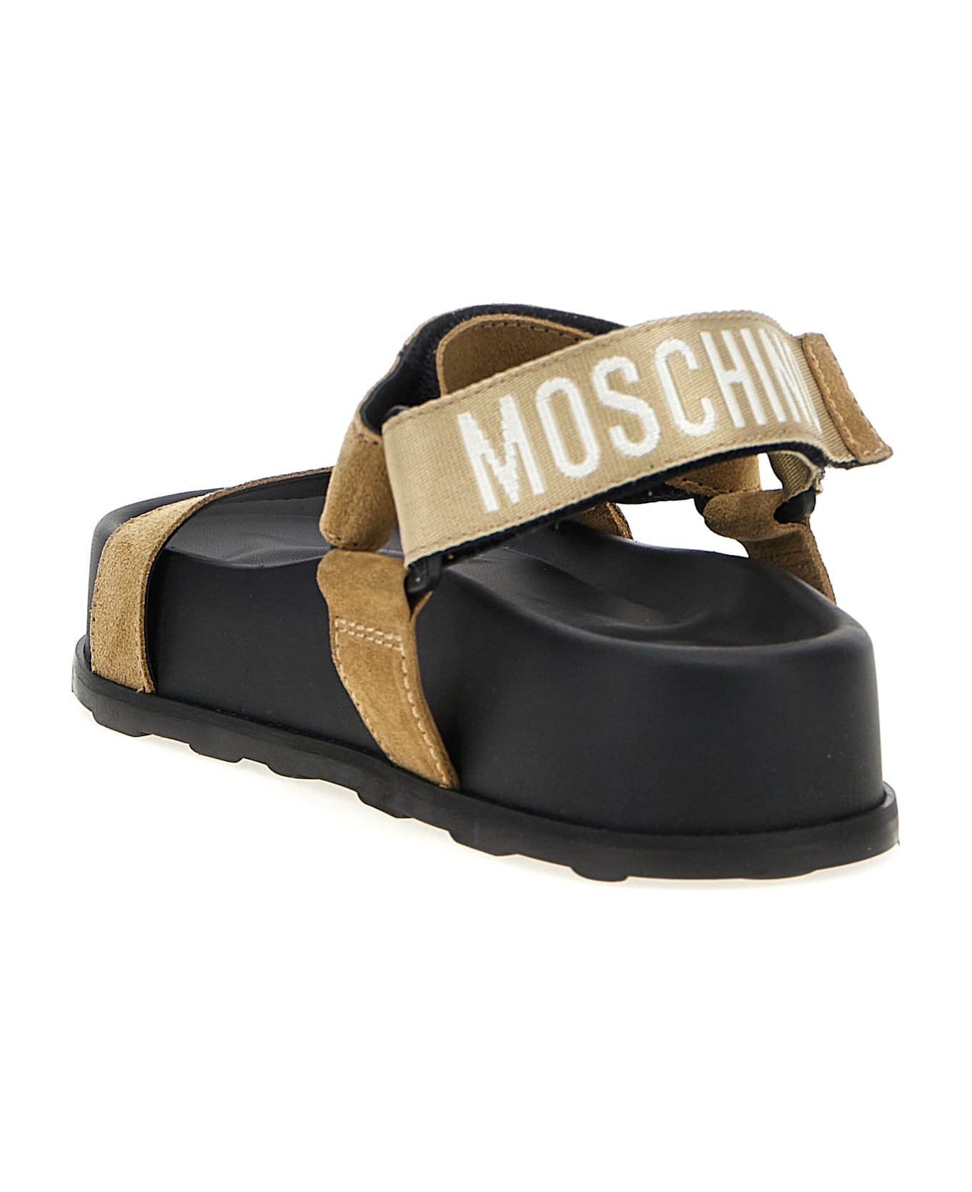 Moschino Suede Sandals - Beige