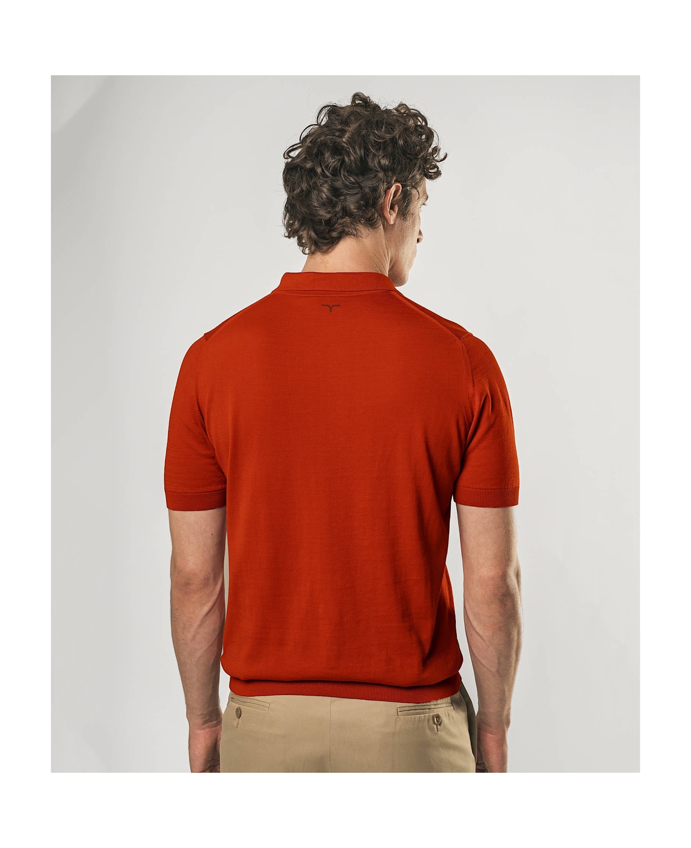 Larusmiani Ischia Polo Sweater - Red