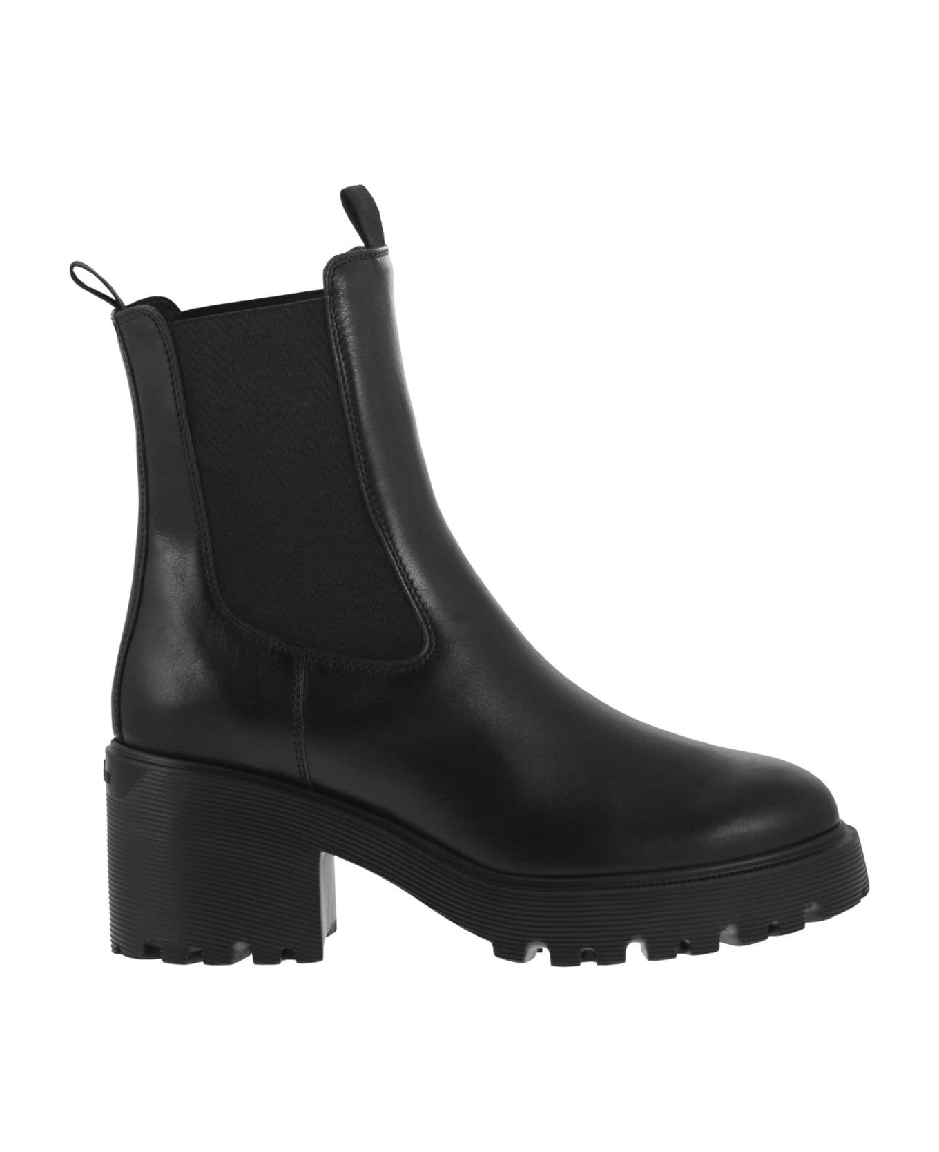 Hogan H649 - Leather Chelsea Boot - Black