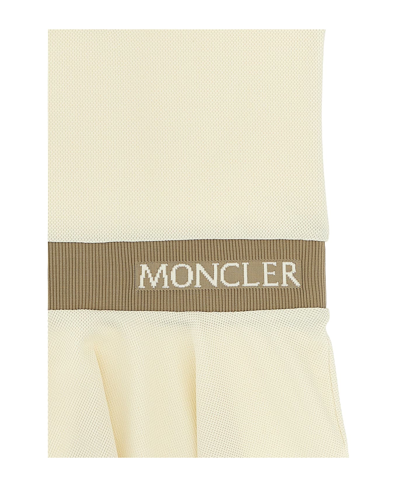 Moncler Piqué Dress - White