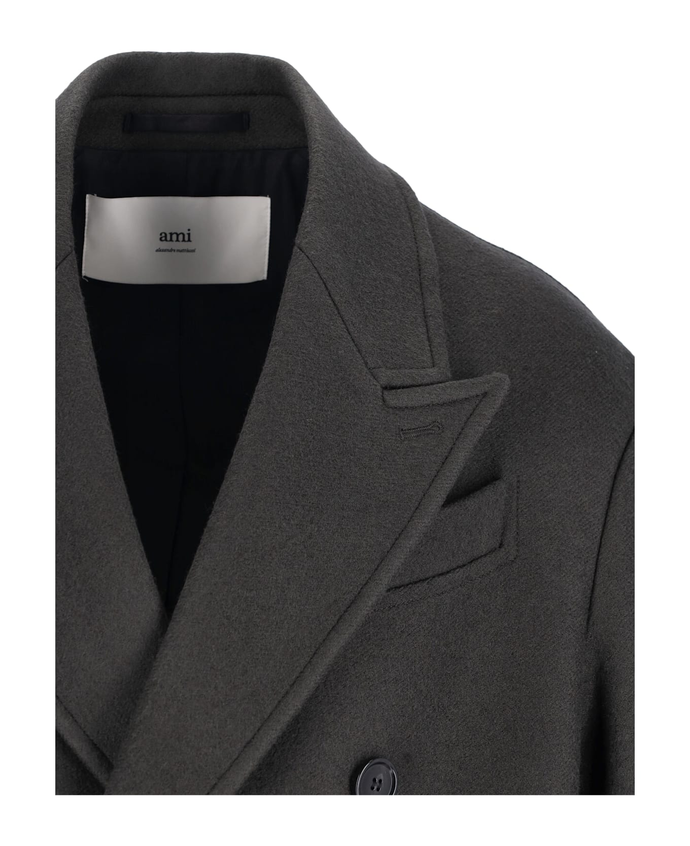 Ami Alexandre Mattiussi Double-breasted Coat - Gray