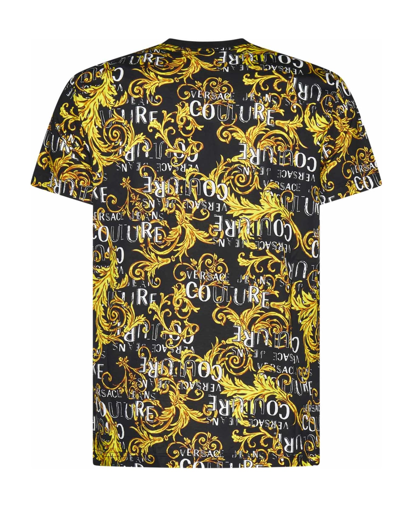 Versace Jeans Couture Baroque Logo T-shirt - Black