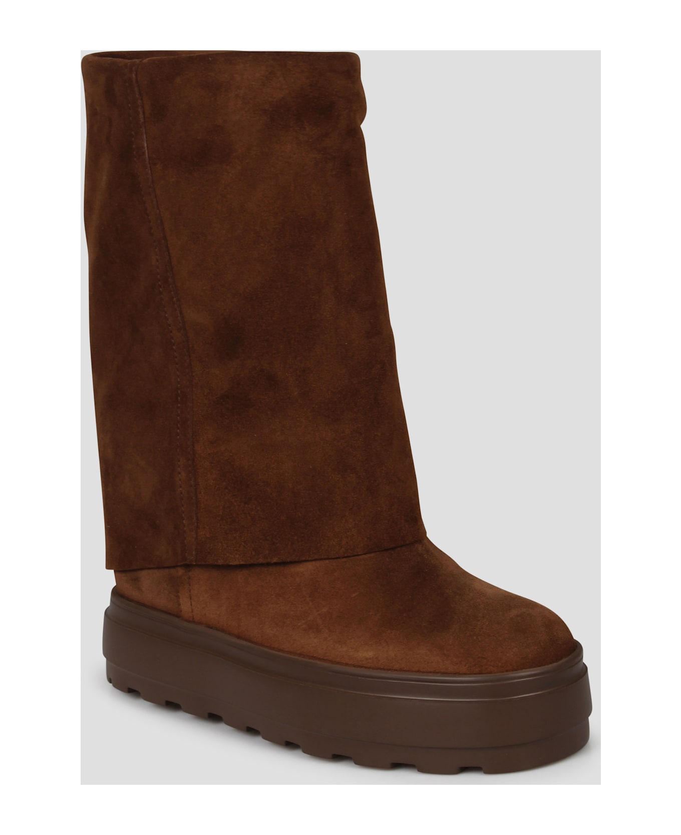 Casadei New Double Face Suede Boots - Brown