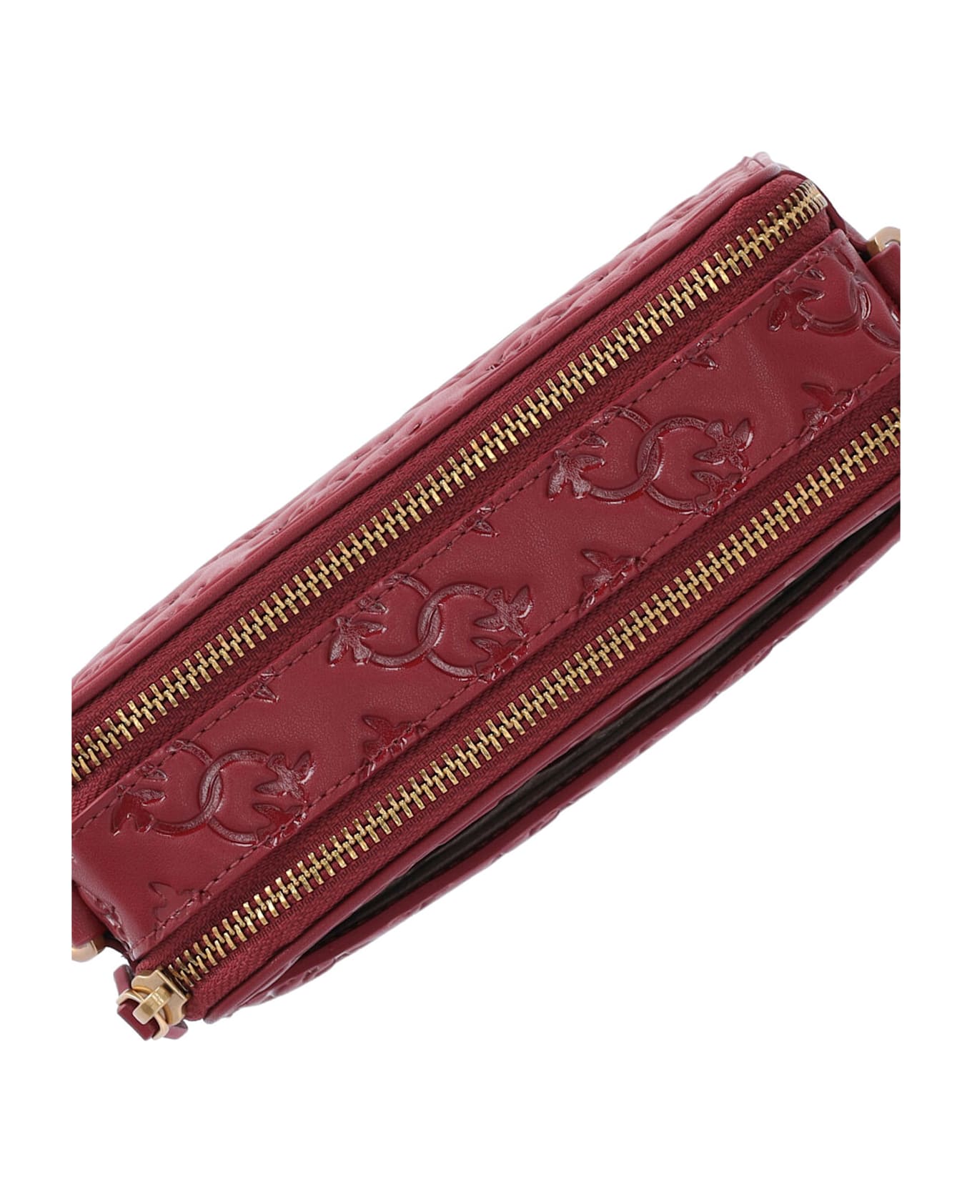 Pinko Logo Shoulder Bag - Red