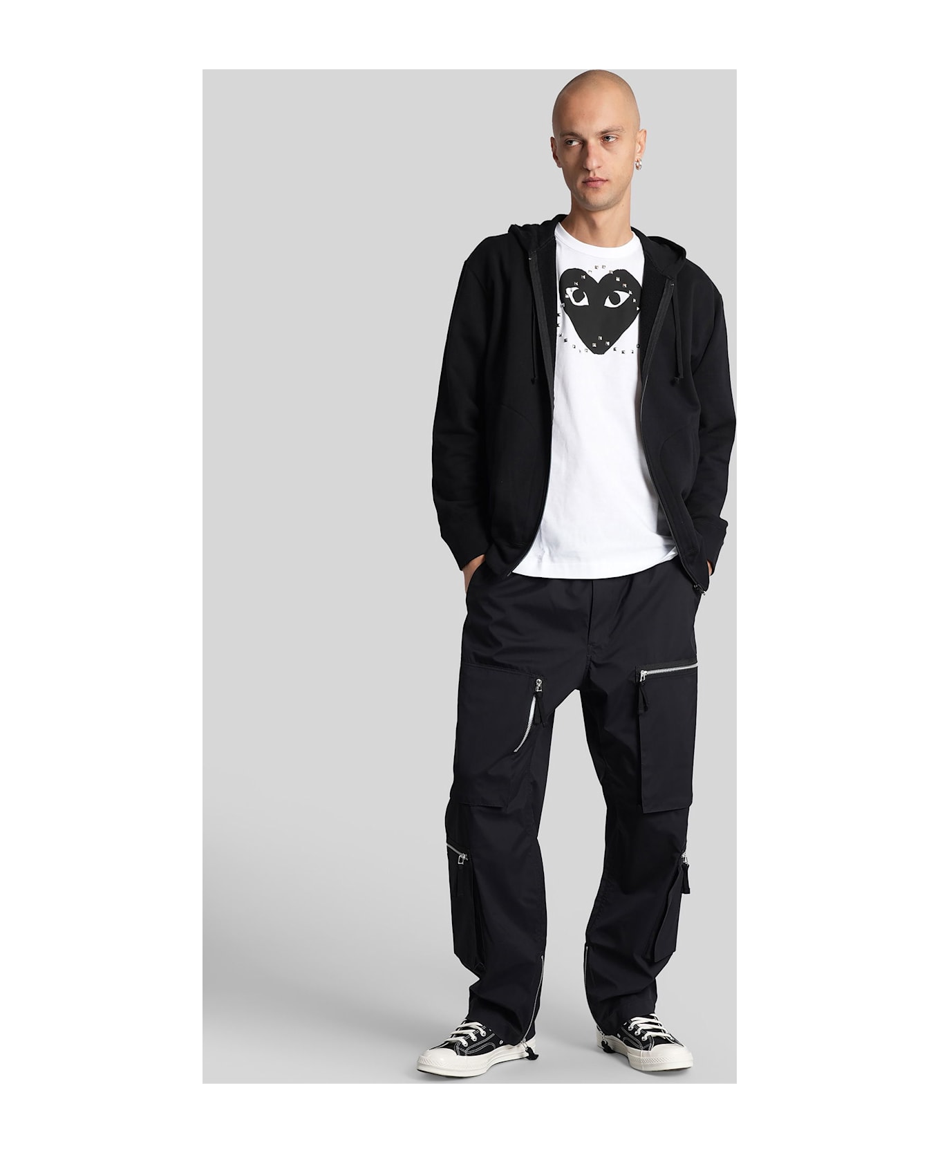 Comme des Garçons Play T-shirt In White Cotton - white