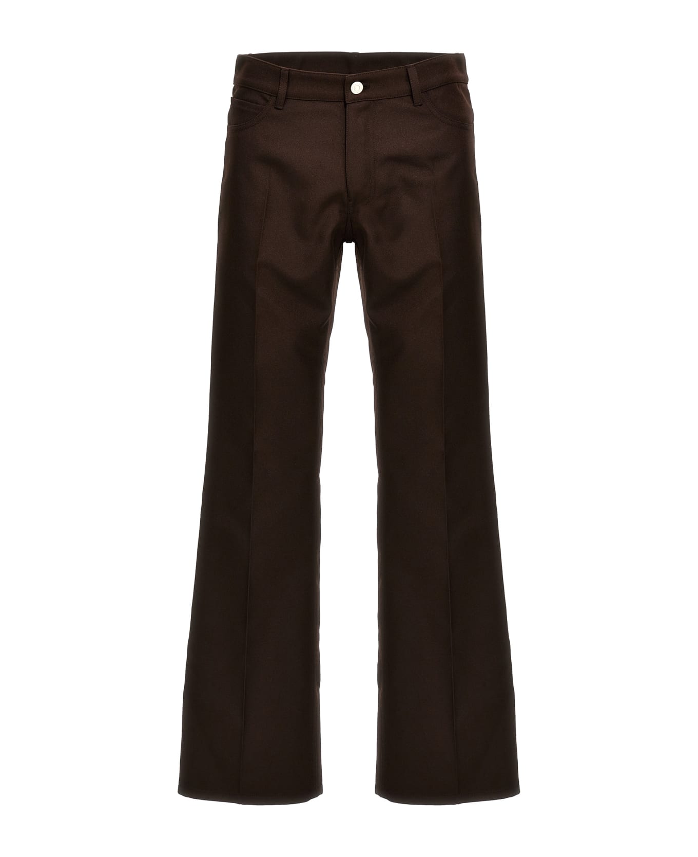 Courrèges '70's Bootcut' Pants - Brown ボトムス