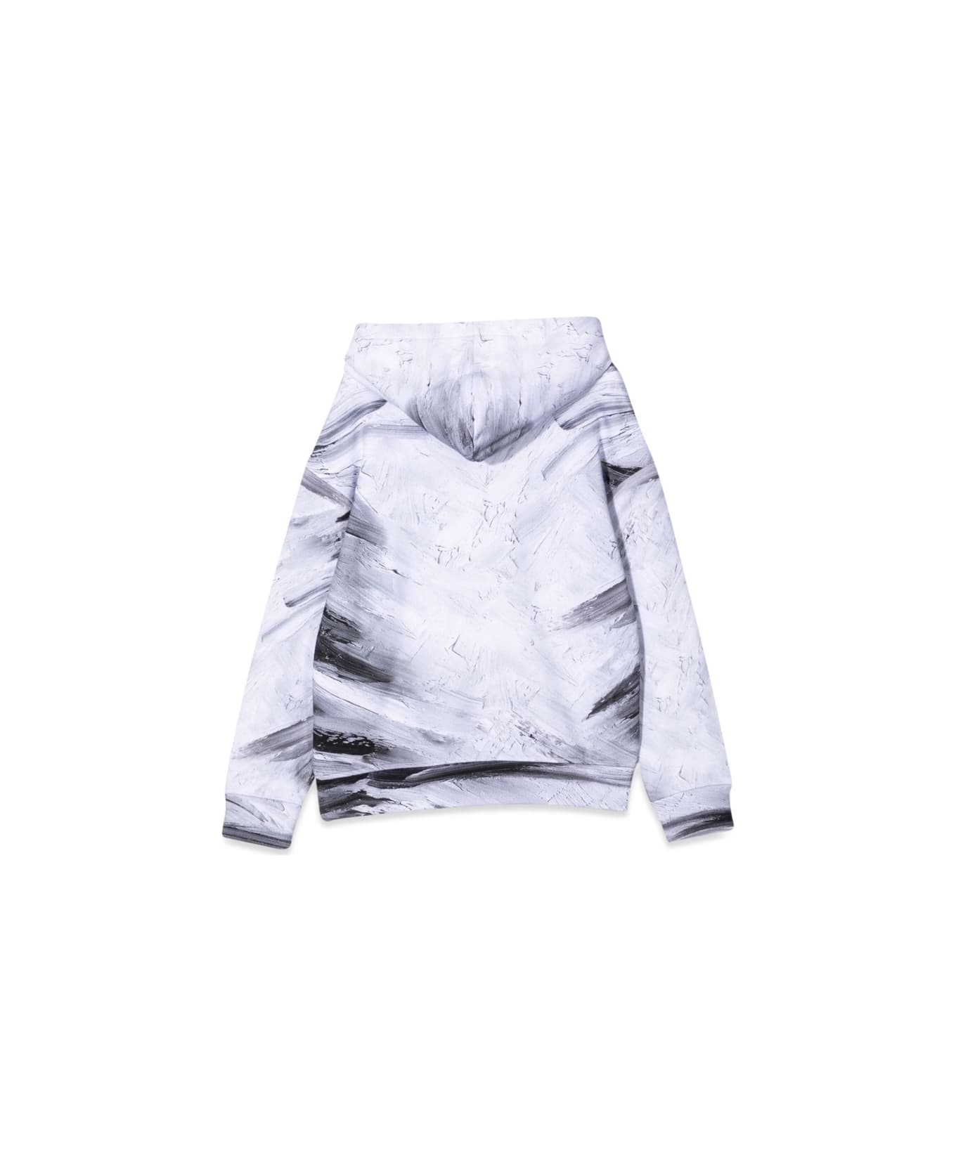 Moschino Felpa In Cotone Con Cappuccio - WHITE