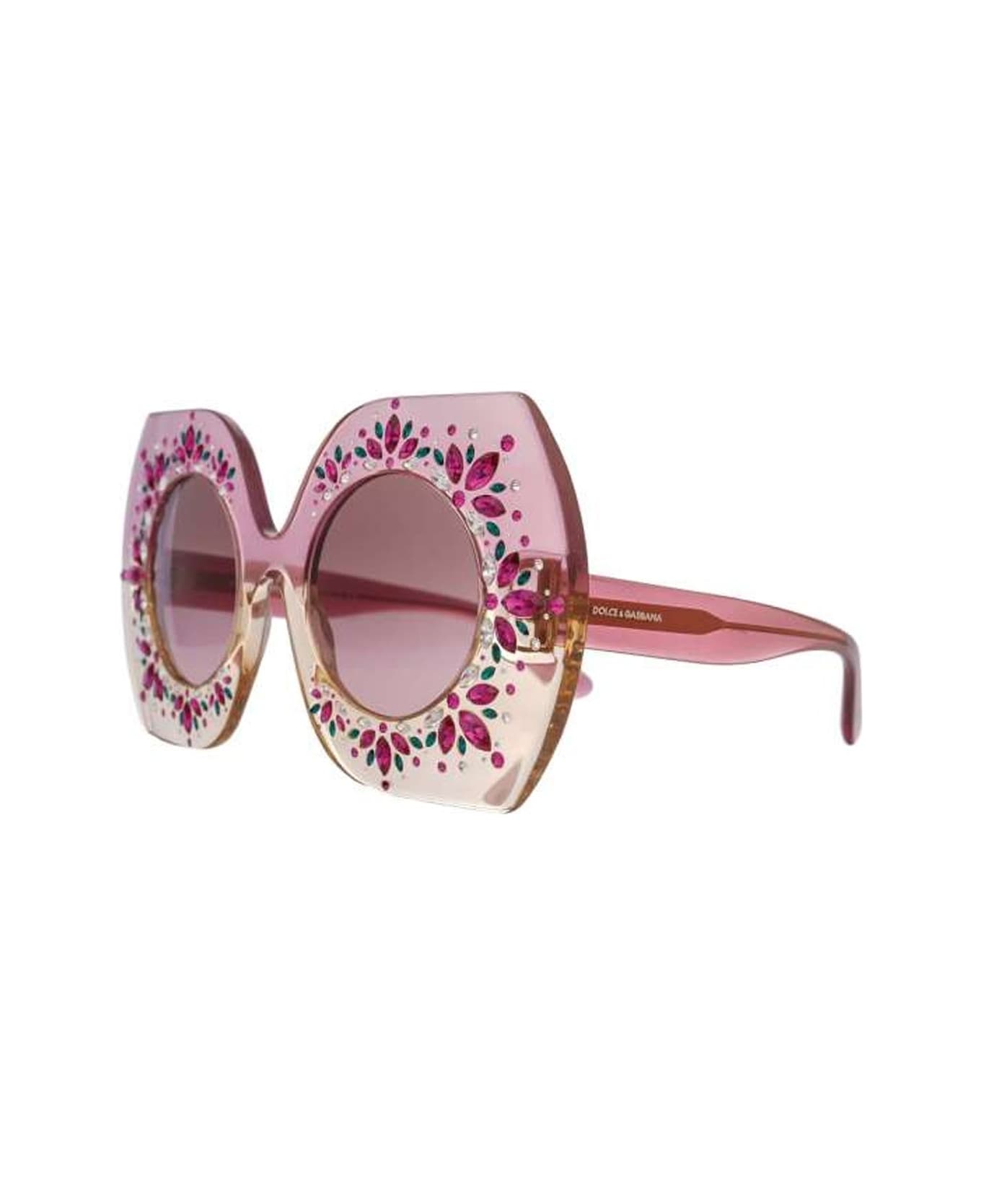 Dolce & Gabbana Limited Edition Crystal Sunglasses - Pink サングラス