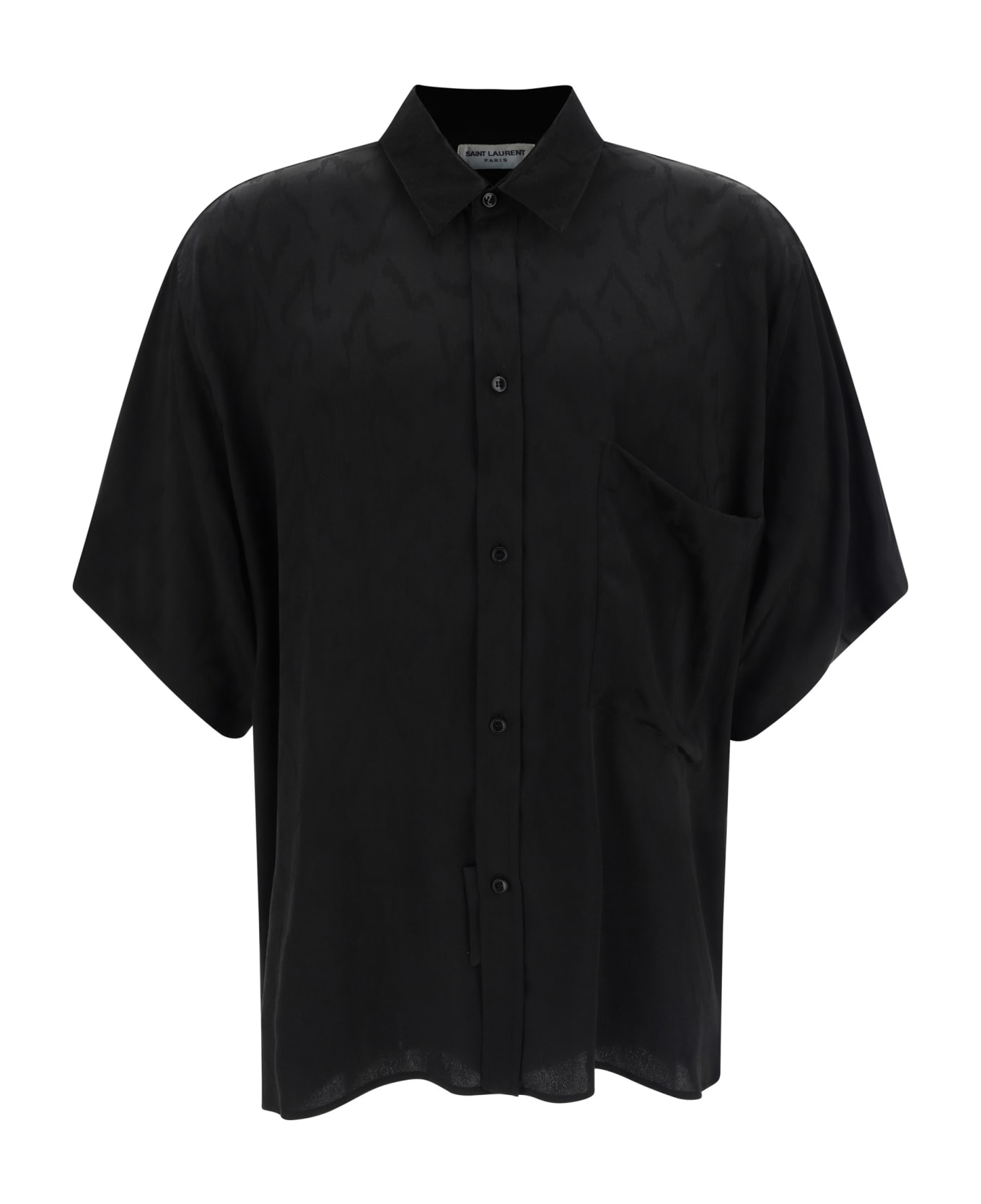 Saint Laurent Silk Shirt - Black