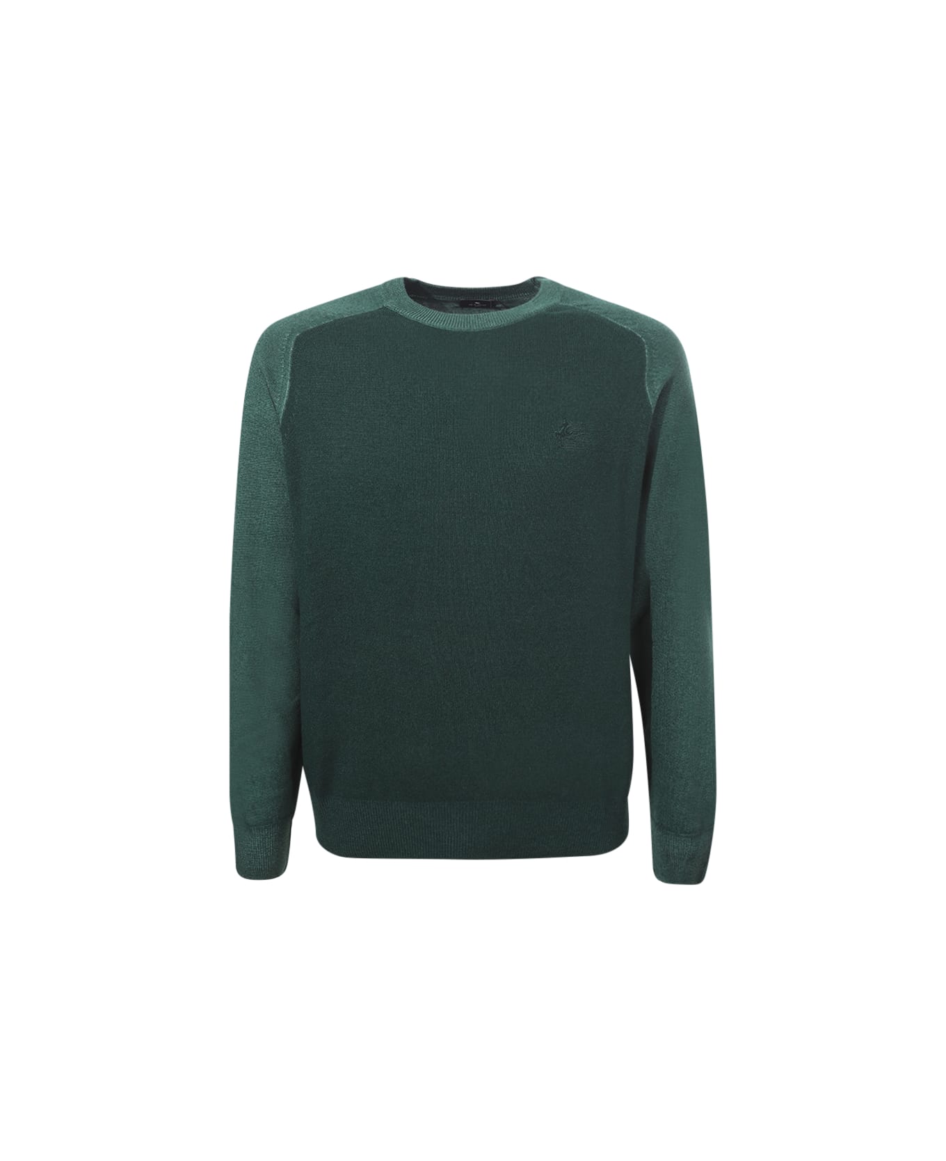 Etro Raglan Sleeves Sweater - Verde Smeraldo Medio