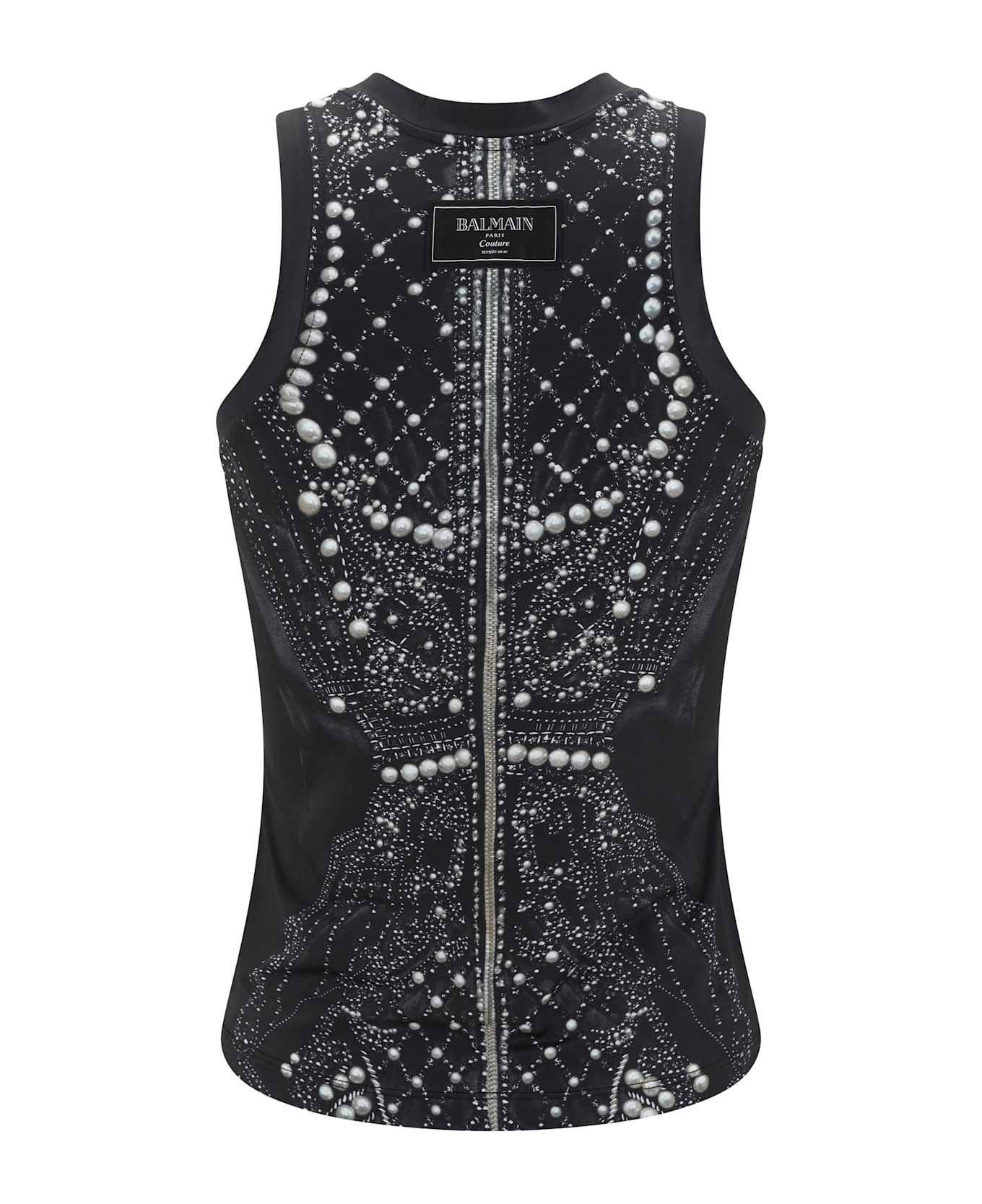 Balmain Trompe L' Il Top - Black