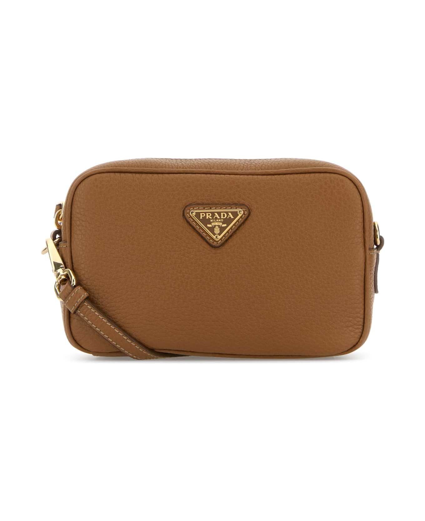 Prada Caramel Leather Crossbody Bag - CARAMEL 0
