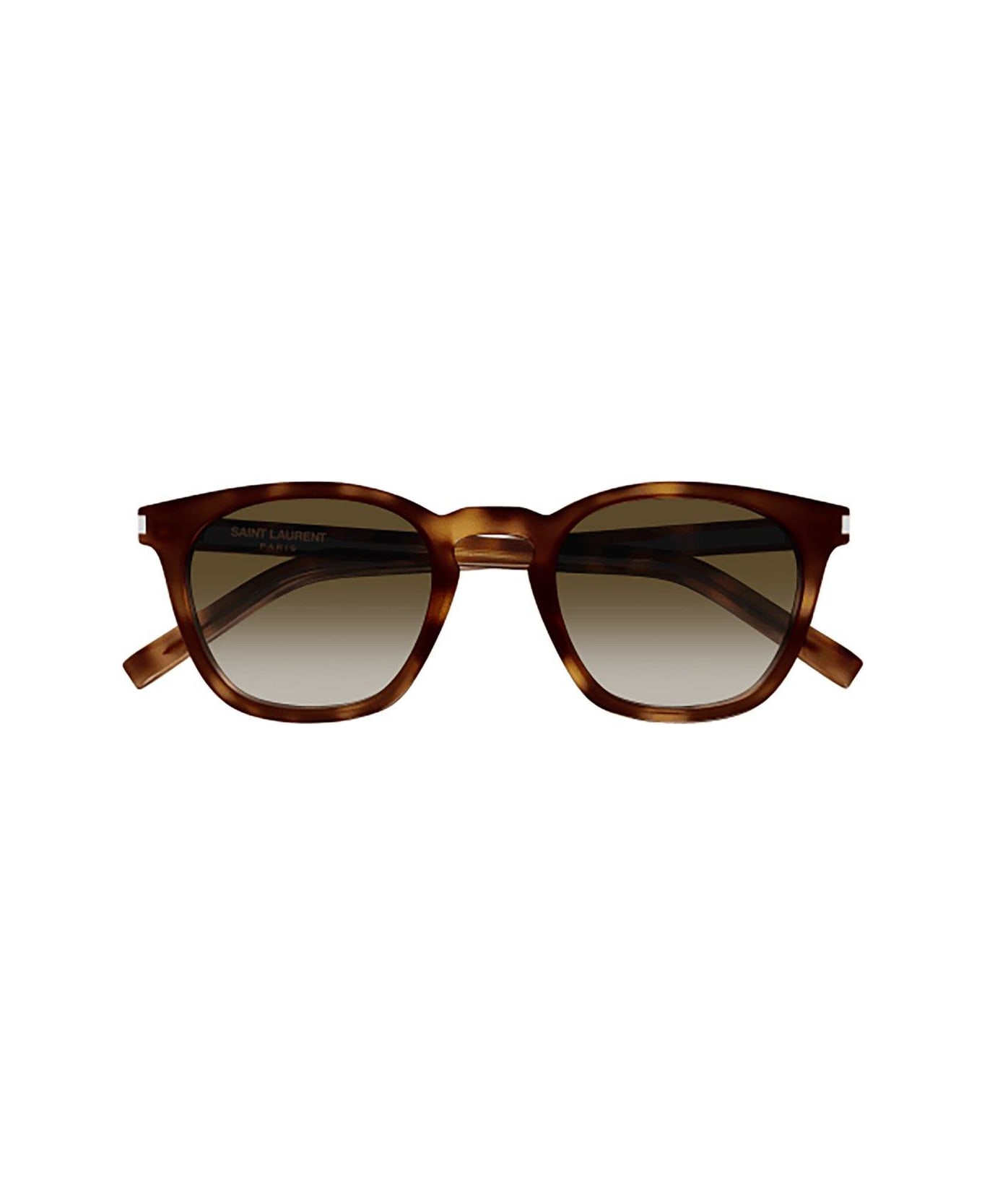 Saint Laurent Eyewear Sl 28 Round Frame Sunglasses - 048 havana havana brown