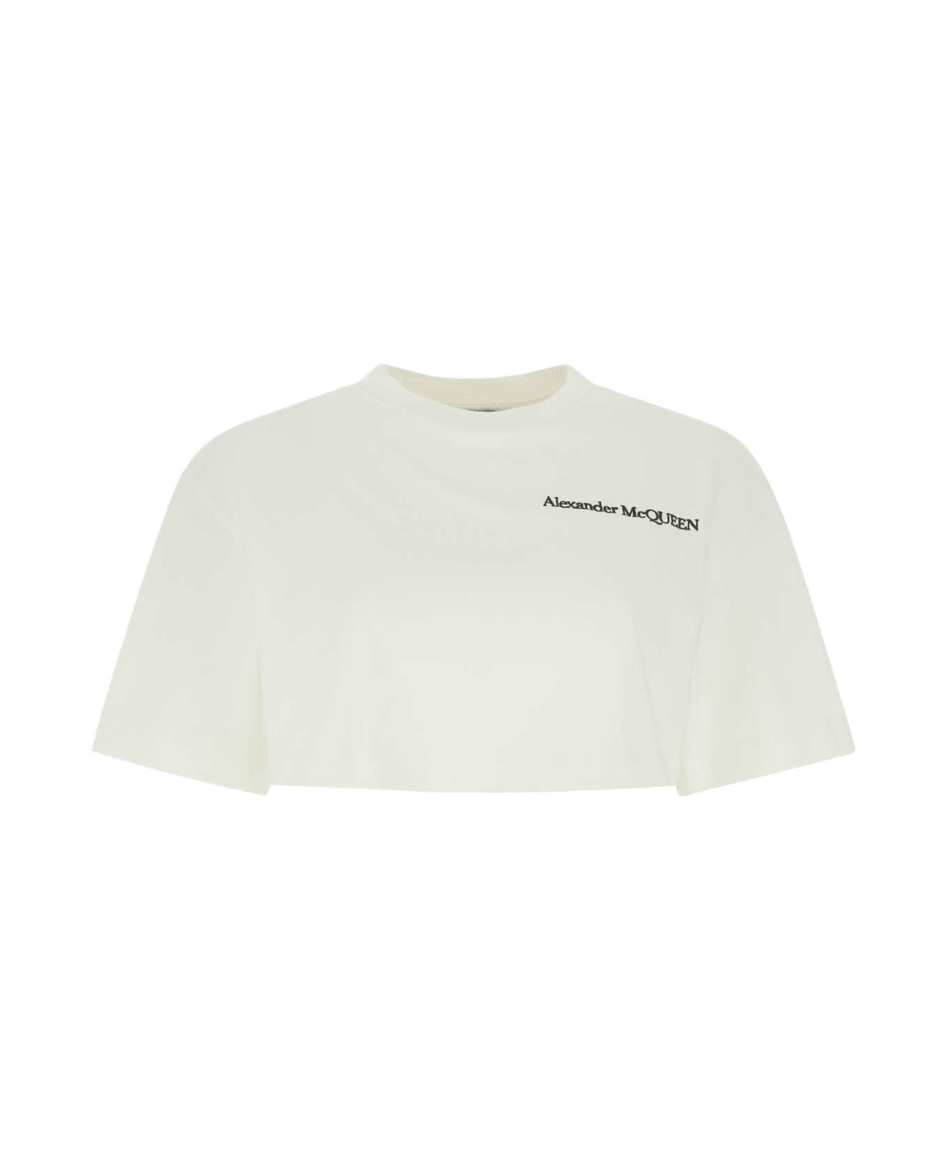 Alexander McQueen White Cotton T-shirt - 0900 Tシャツ