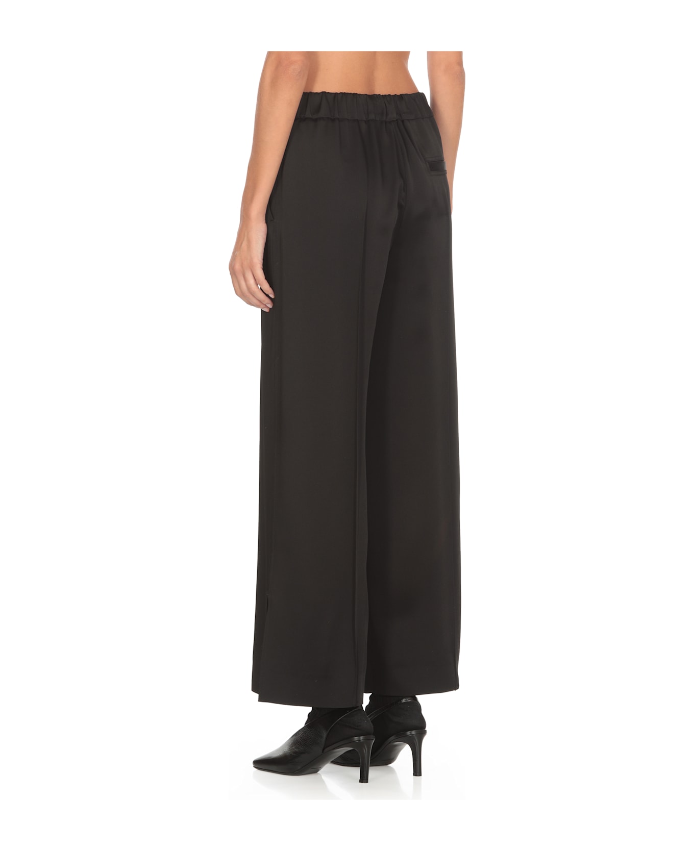 Jil Sander Satin Pants - Black