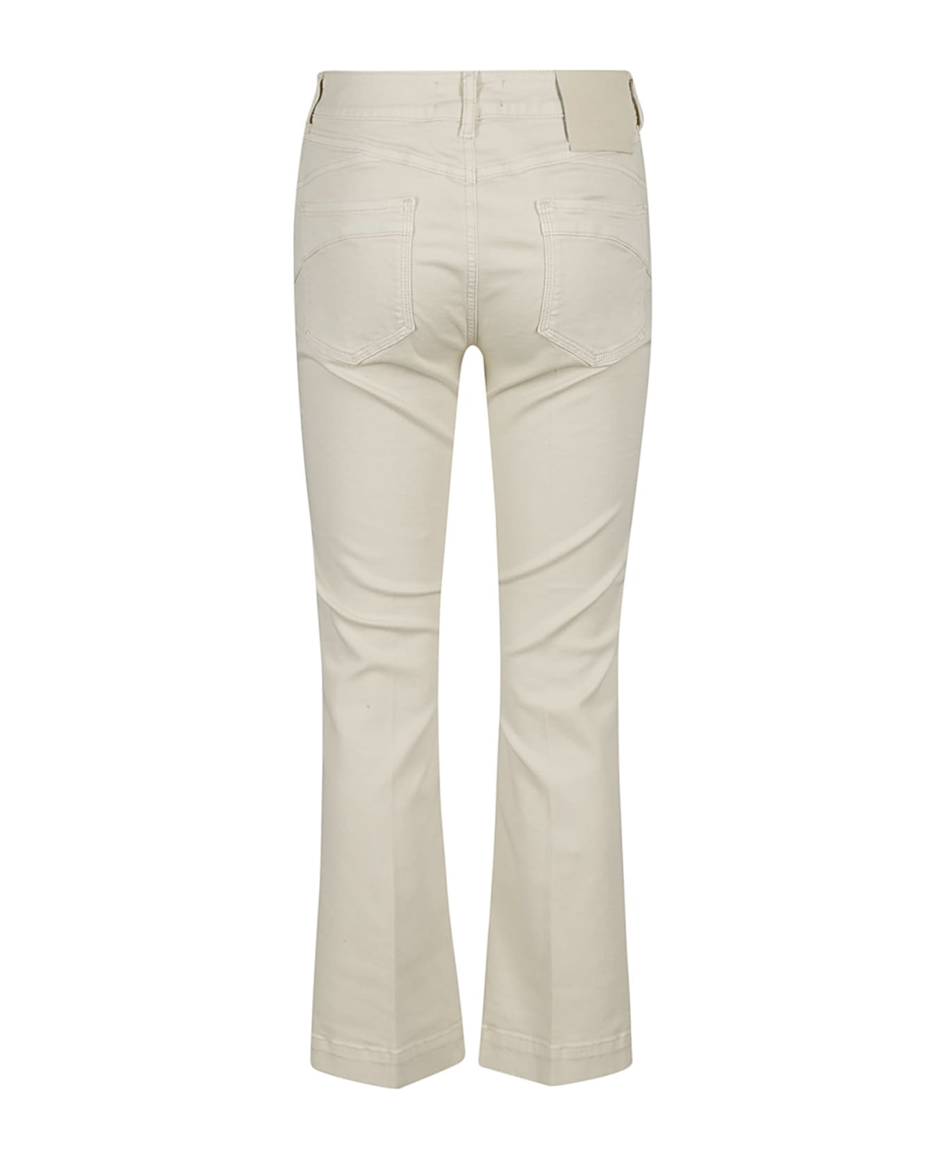 SportMax Nilly Button Detailed Straight Leg Jeans - Avorio