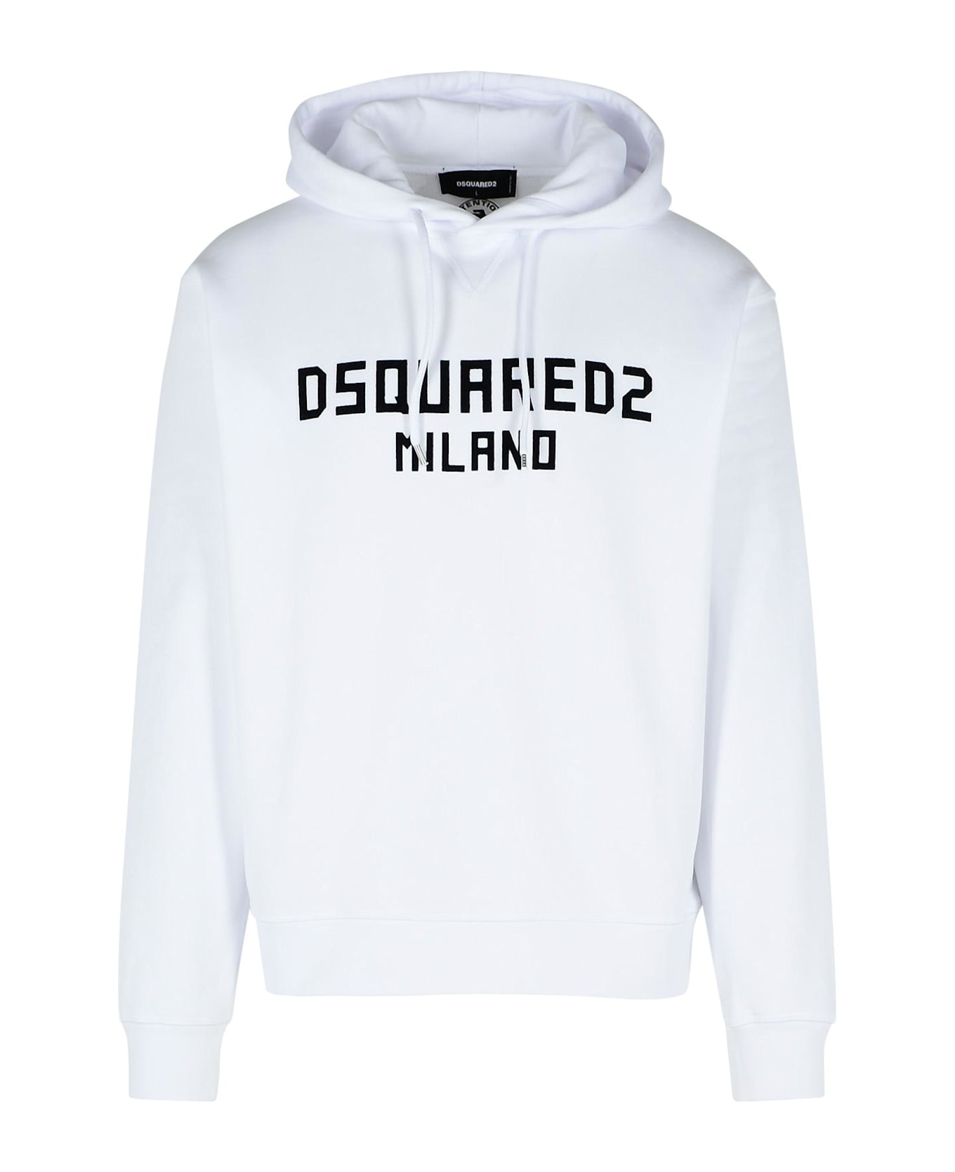 Dsquared2 White Cotton Sweatshirt - White ニットウェア