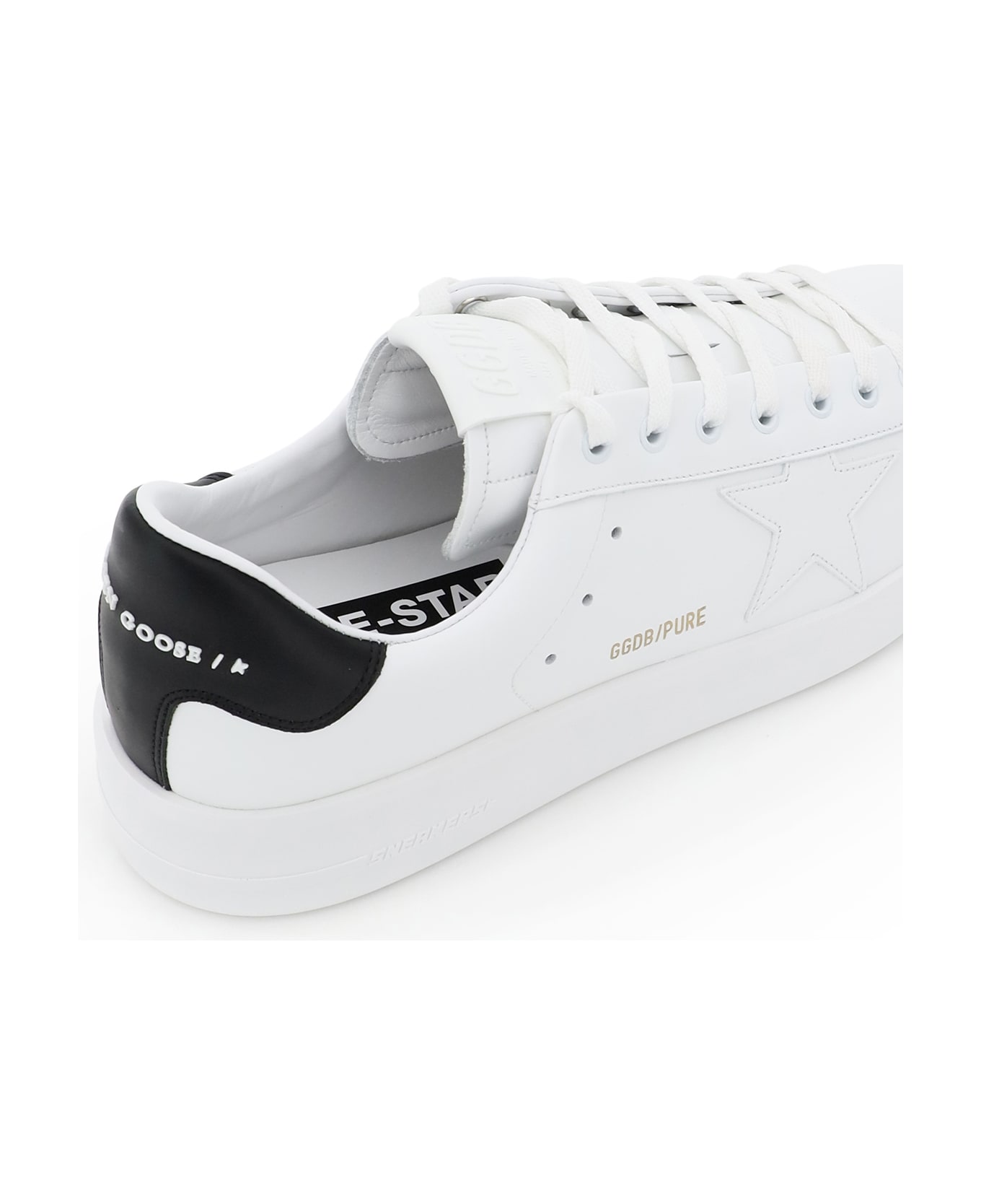 Golden Goose Pure-star Sneakers - WHITE BLACK (White)