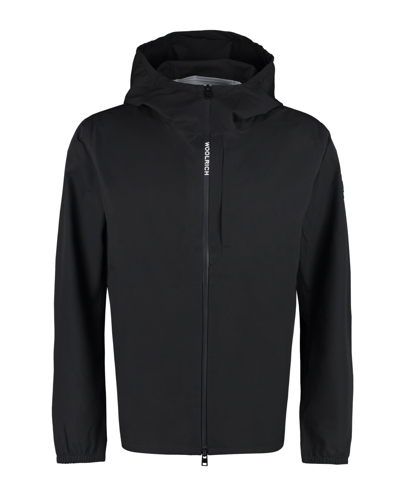 Woolrich Technical Fabric Hooded Jacket - black