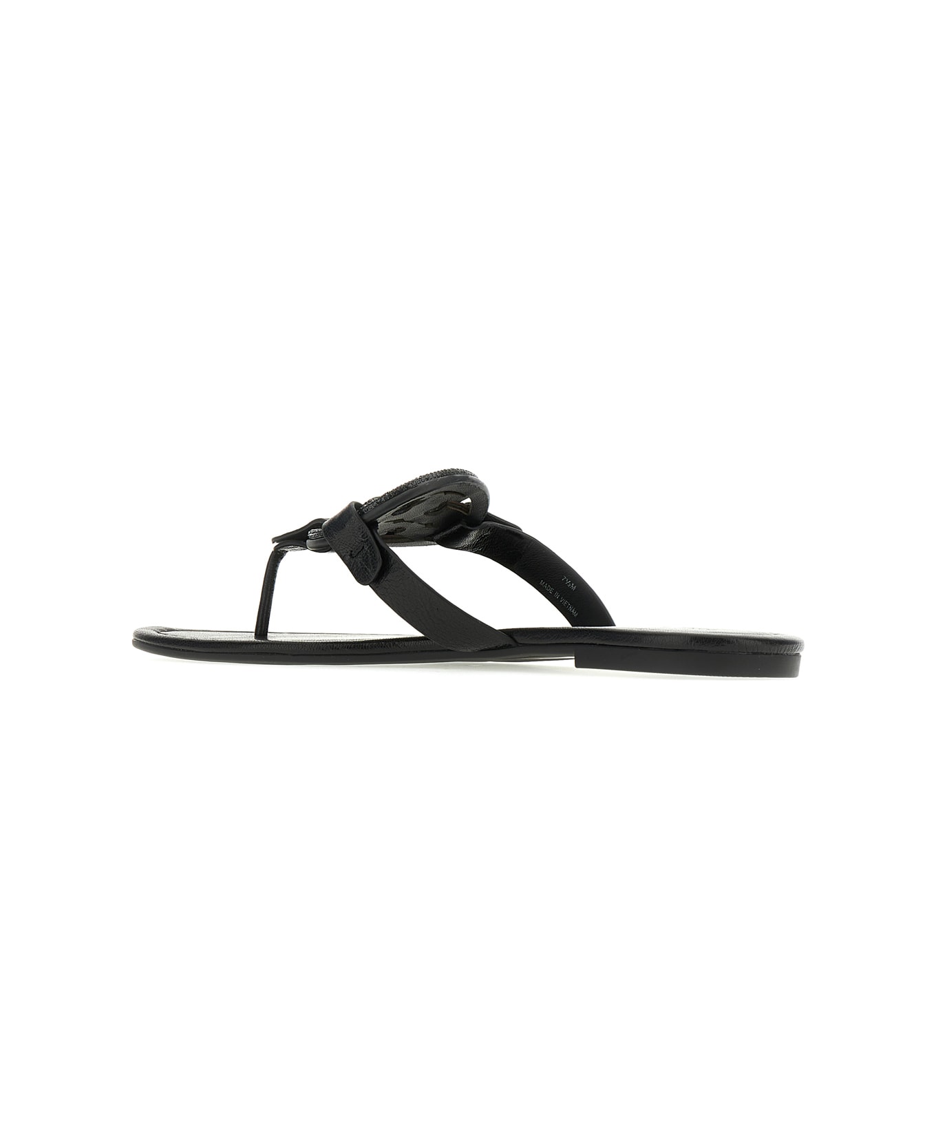 Tory Burch Black Leather Miller Sandals - 006