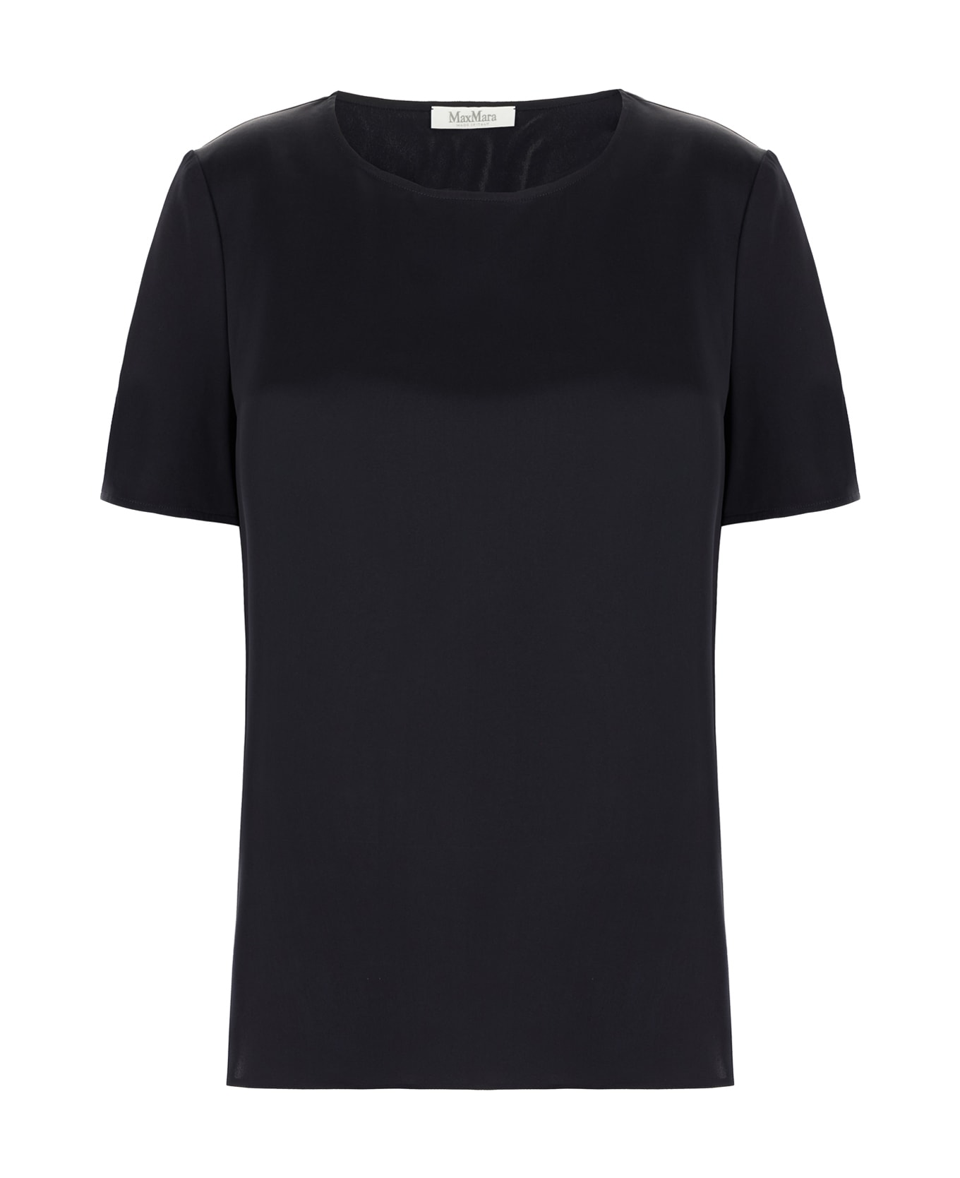 Max Mara Black Silk Blouse - Blu Marino