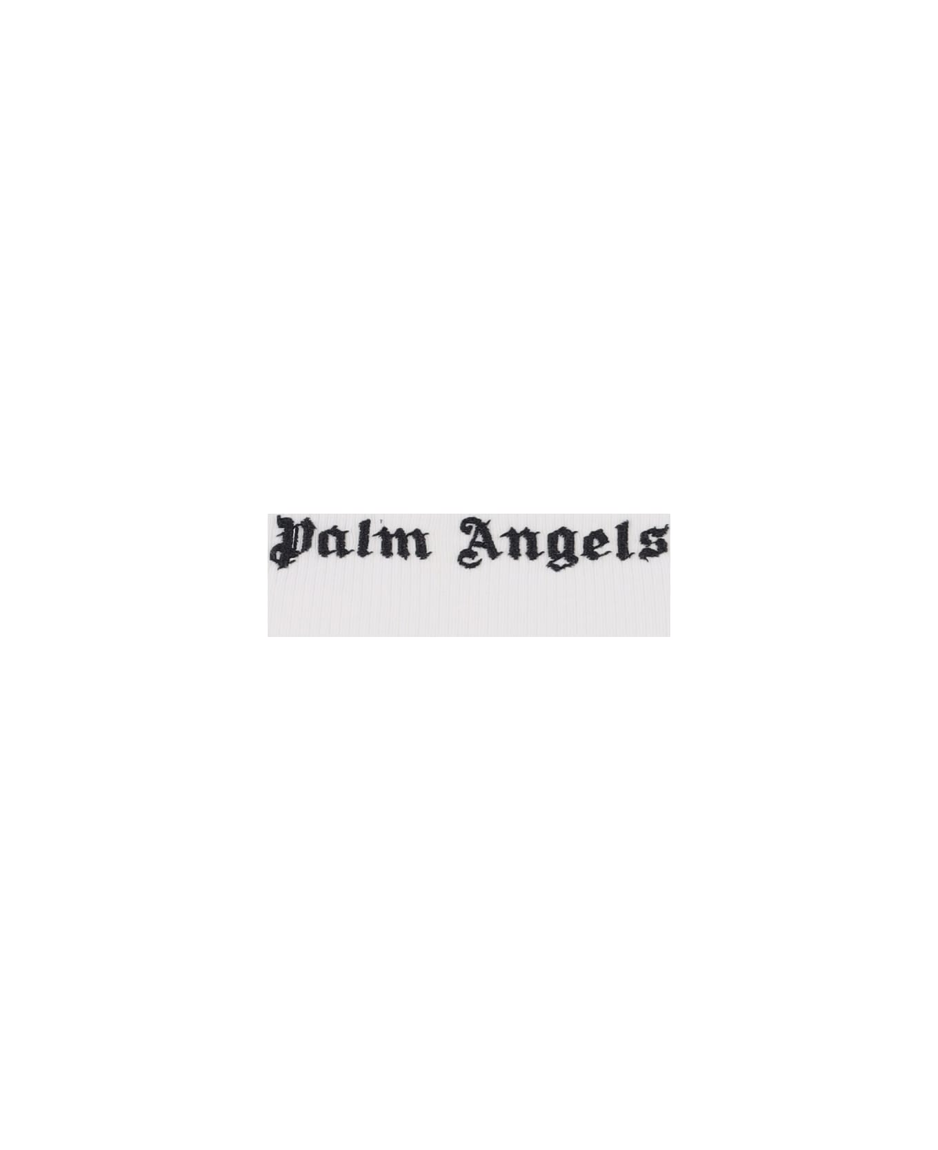 Palm Angels Logo Tank Top - White