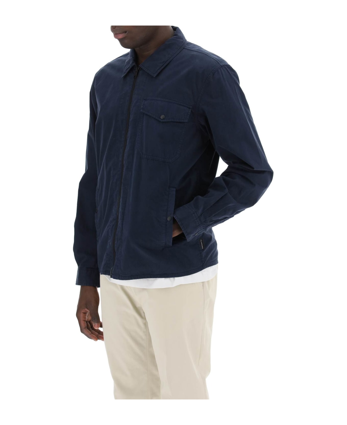 Woolrich Cotton Overshirt For - MELTON BLUE (Blue)